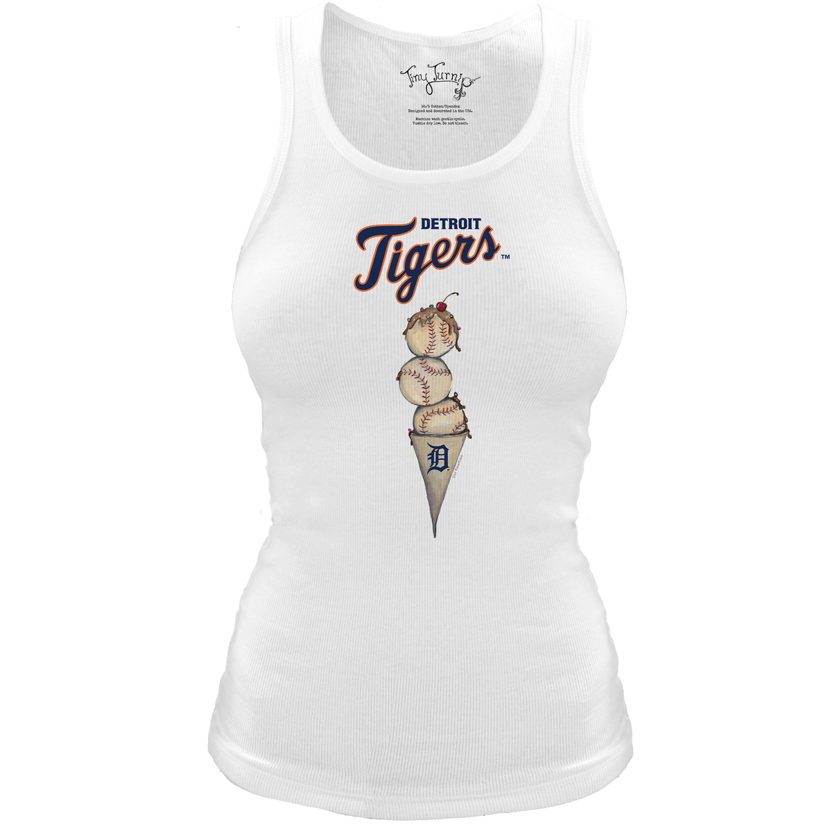 Detroit Tigers Triple Scoop Classic Tank - Tiny Turnip