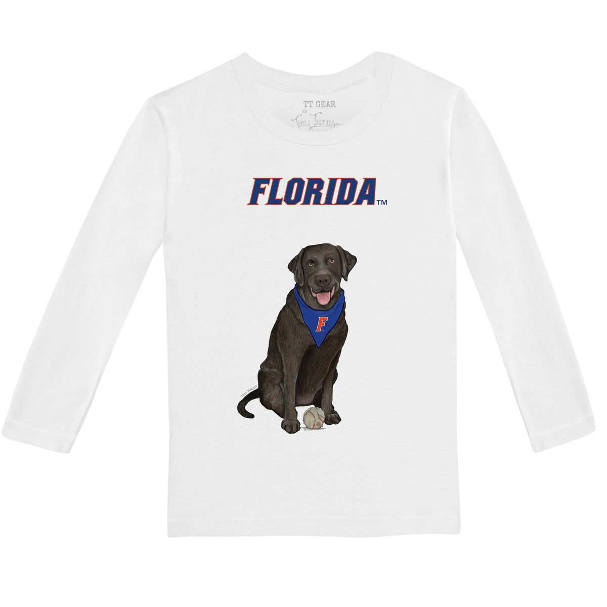 Florida Gators Black Labrador Retriever Long-Sleeve Tee Shirt