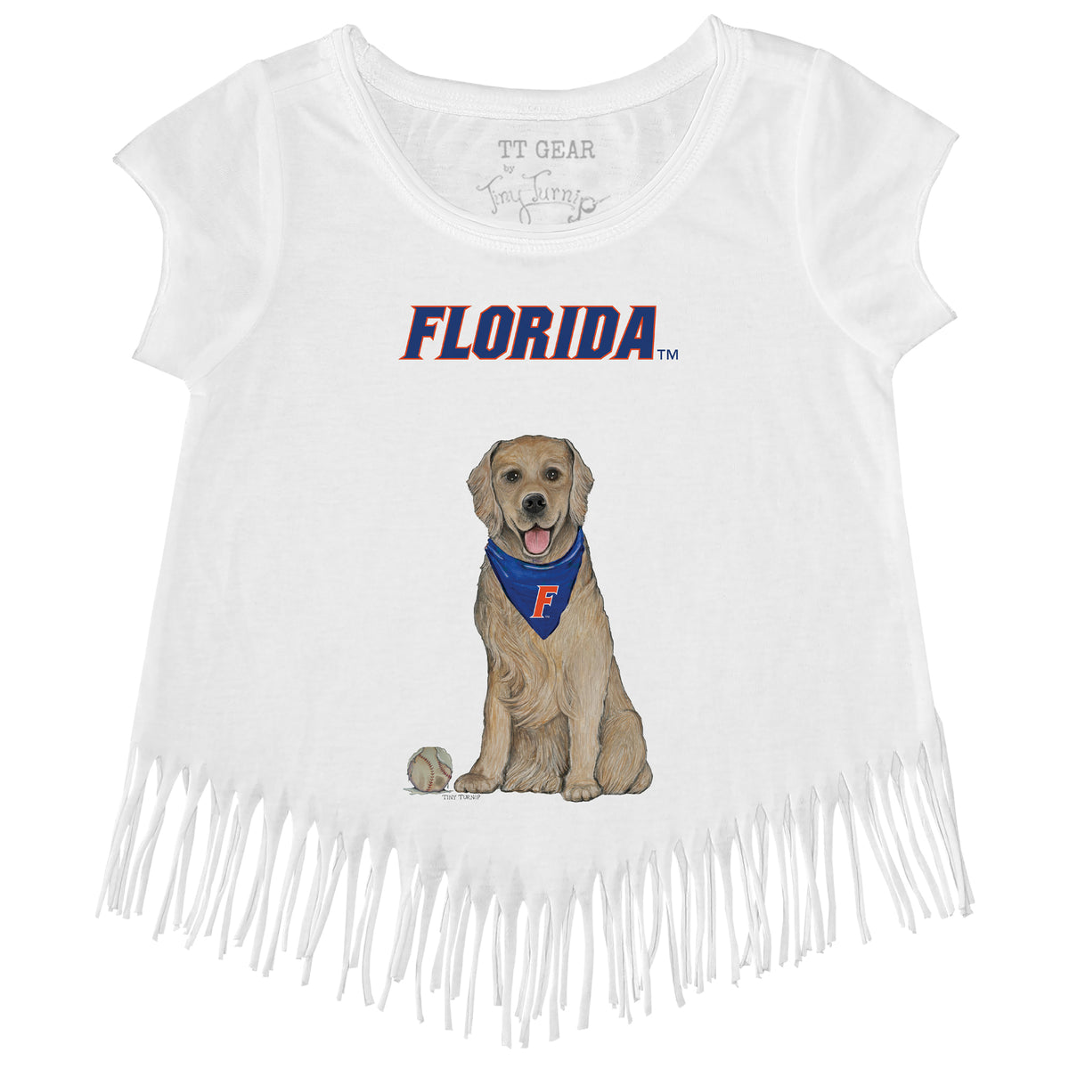 Florida Gators Golden Retriever Fringe Tee