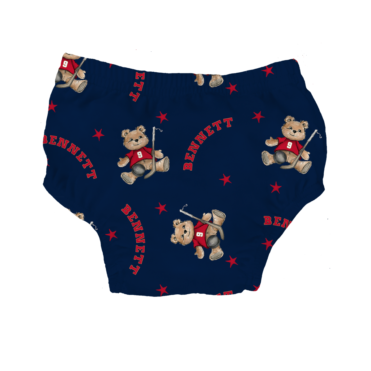 VIP NHL Teddy w/ Name, Number - Bloomers - Tiny Turnip