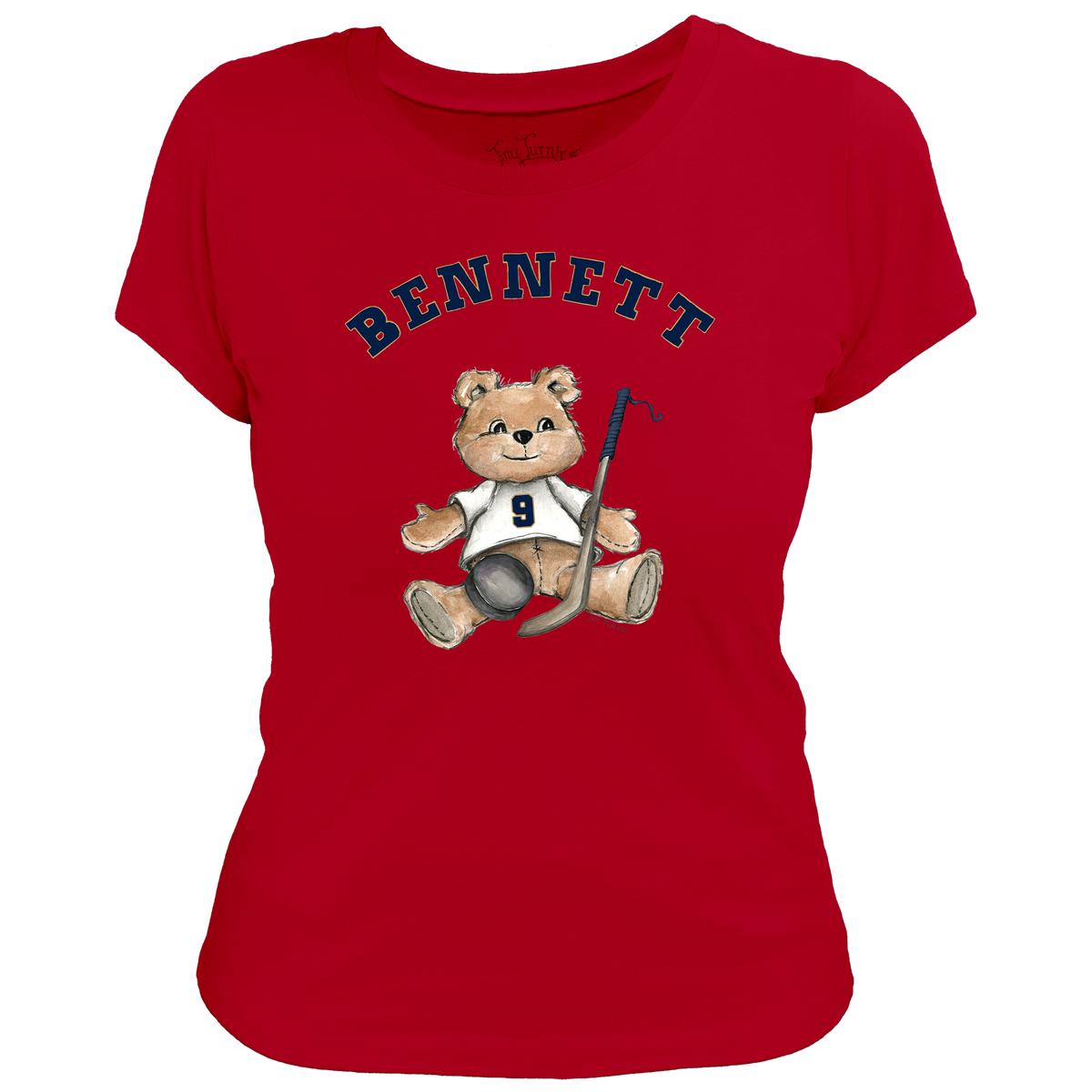 VIP Teddy w/ Name, Number - Women's Tee Shirt - Tiny Turnip