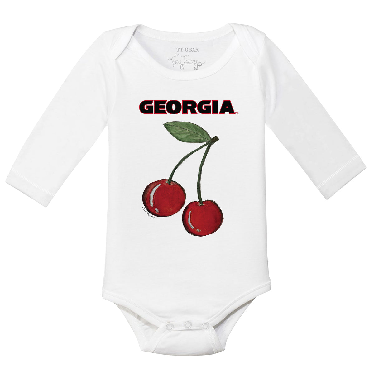 Georgia Bulldogs Cherry Long Sleeve Snapper