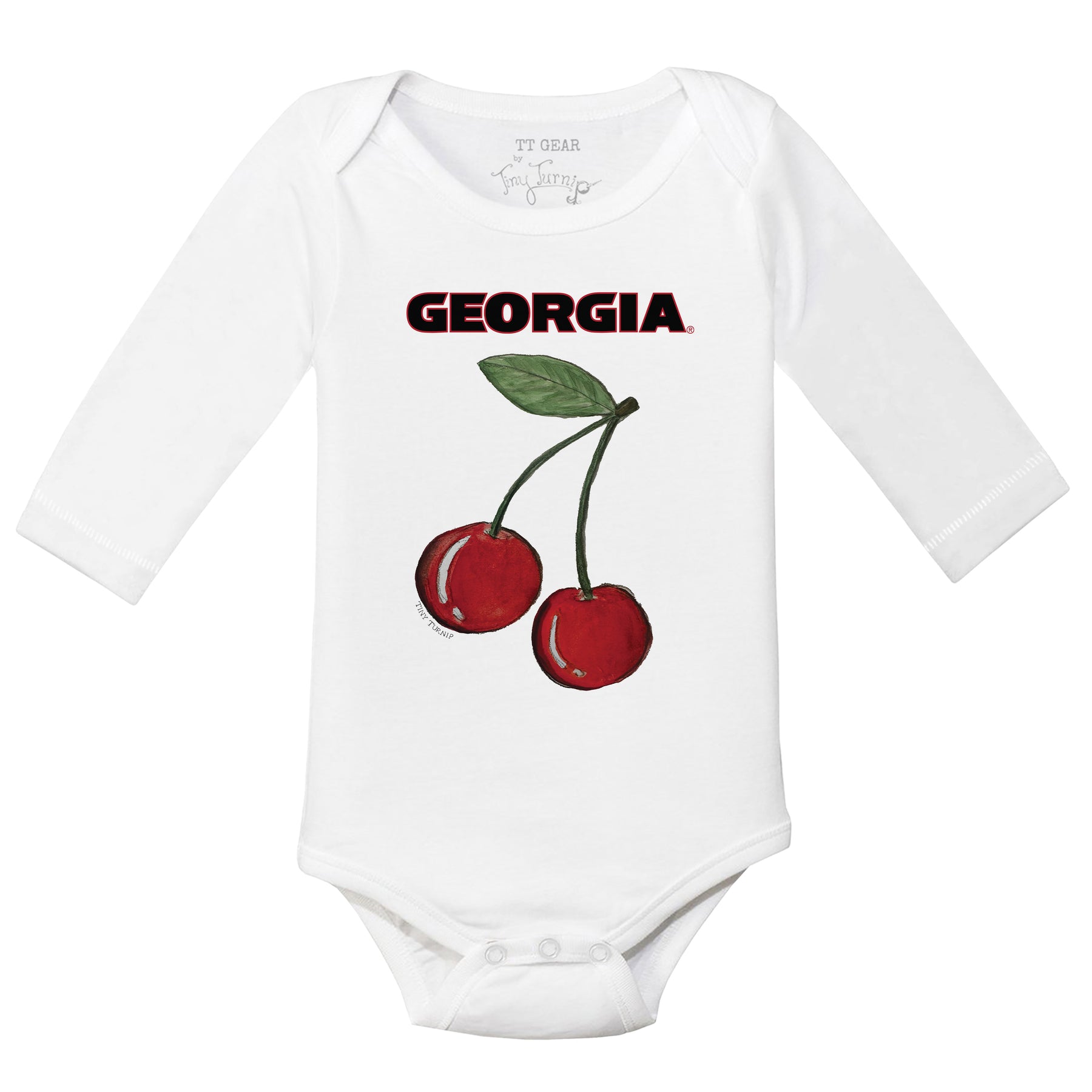 Georgia Bulldogs Cherry Long Sleeve Snapper