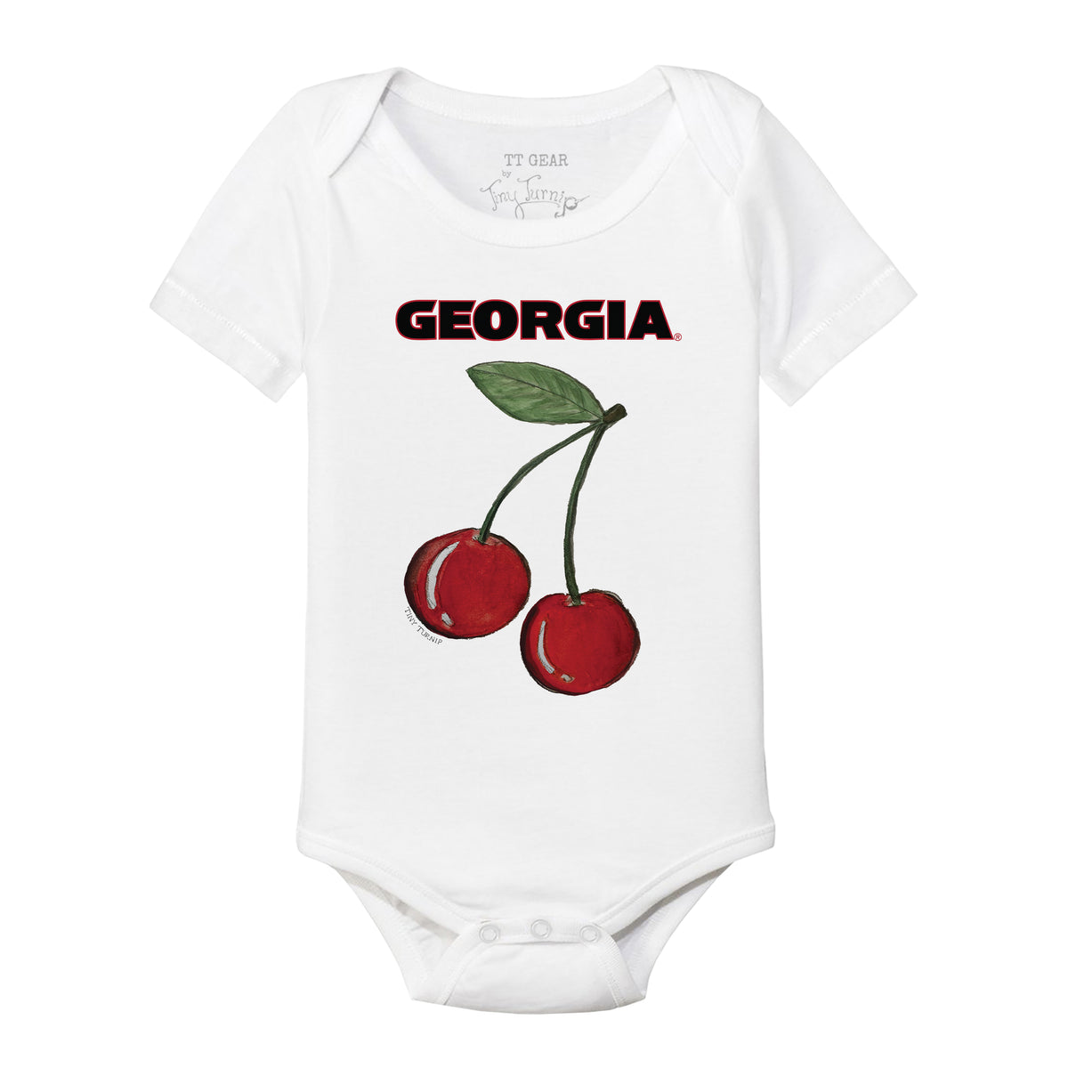 Georgia Bulldogs Cherry Short Sleeve Snapper