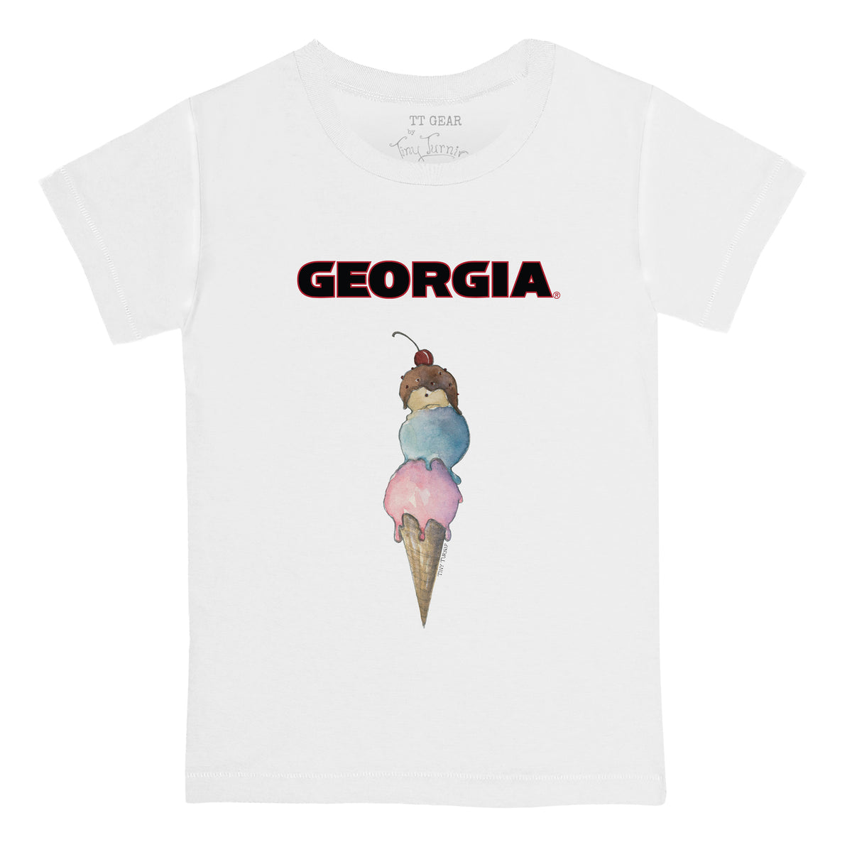 Georgia Bulldogs Triple Scoop Kid's Tee Shirt