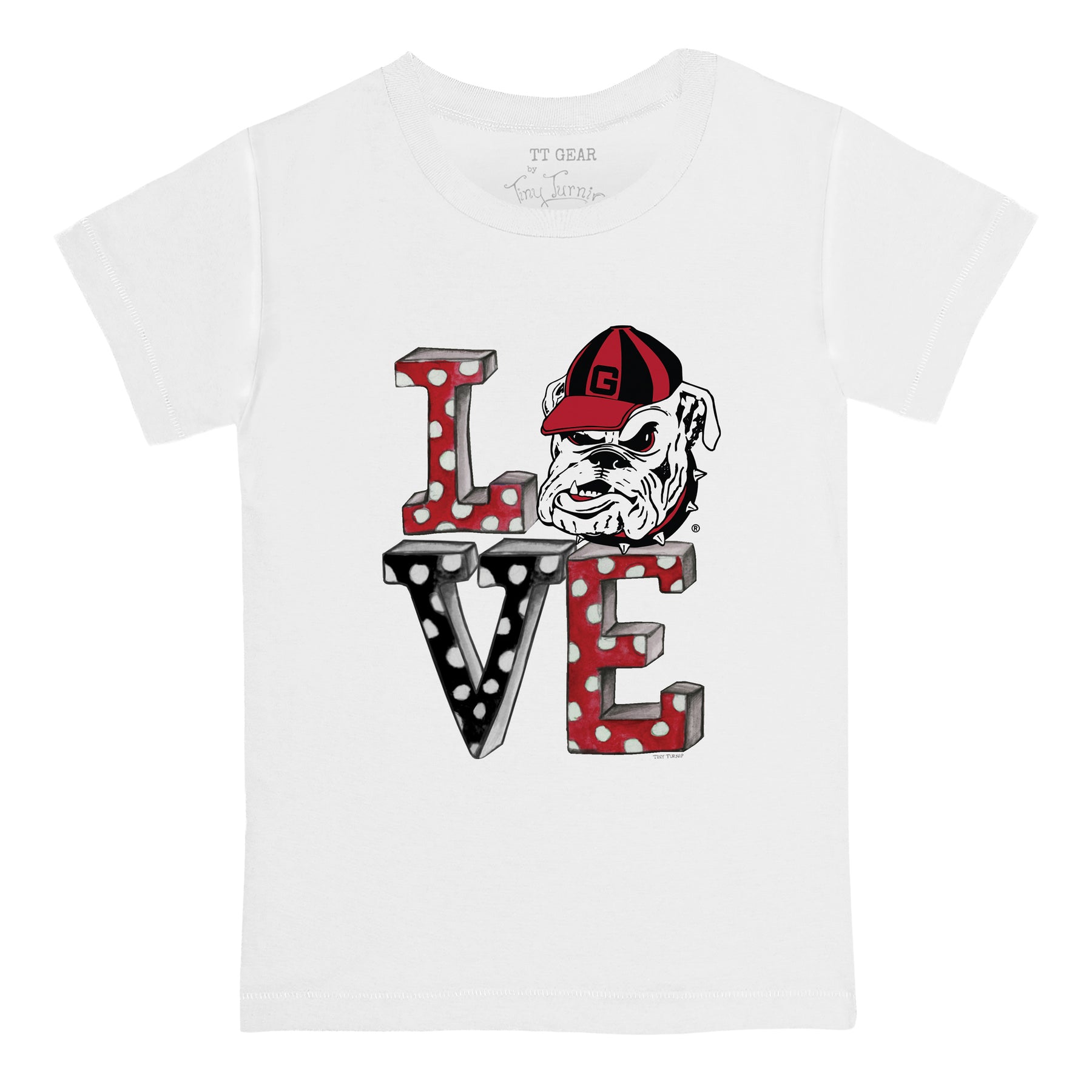 Georgia Bulldogs Love Tee Shirt