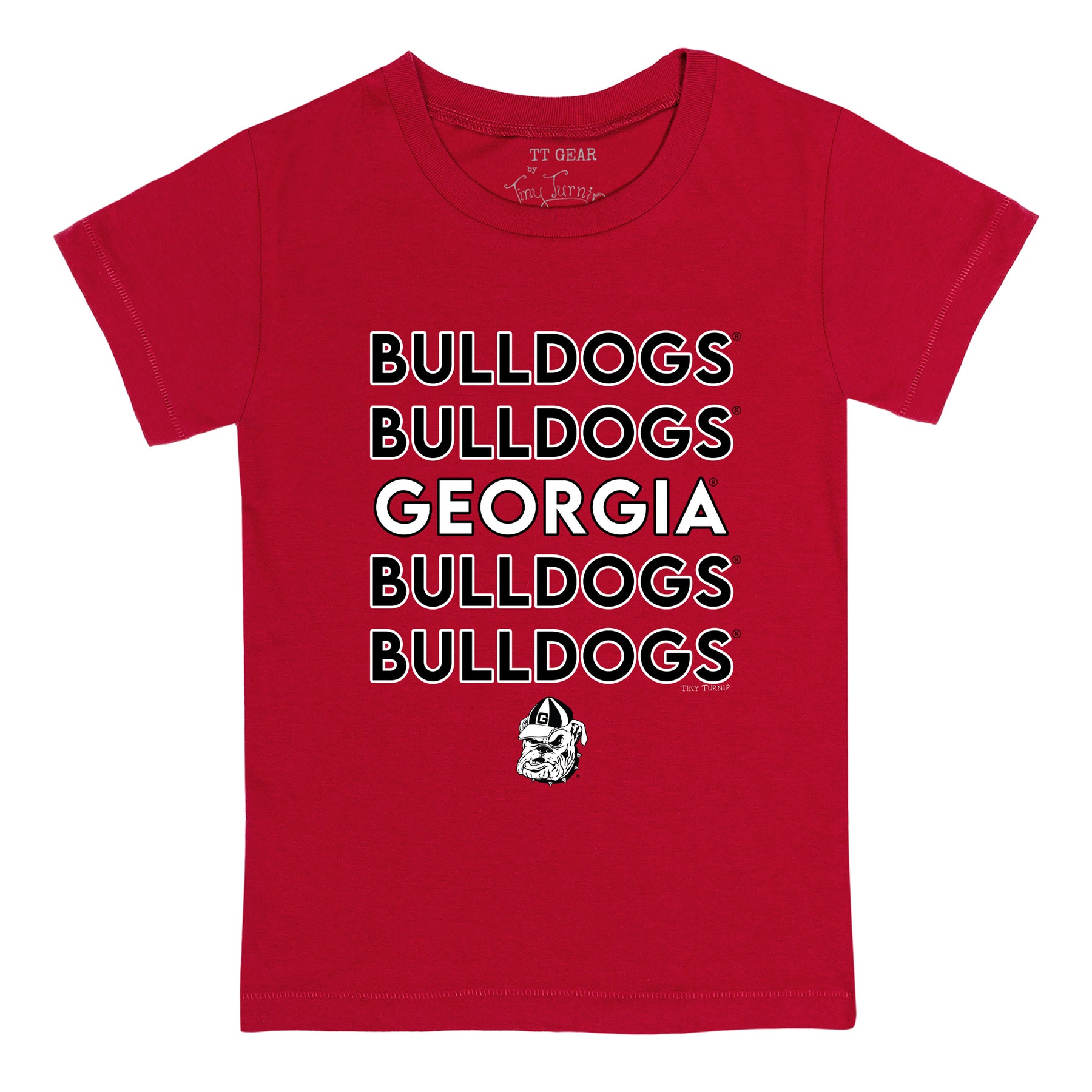 Georgia Bulldogs Stacked Tee Shirt