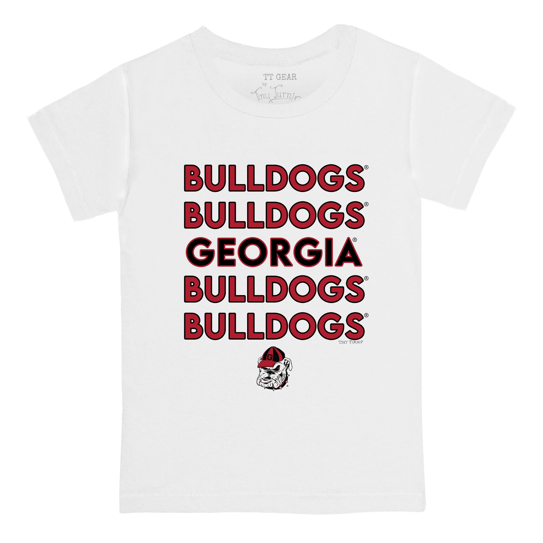 Georgia Bulldogs Stacked Tee Shirt