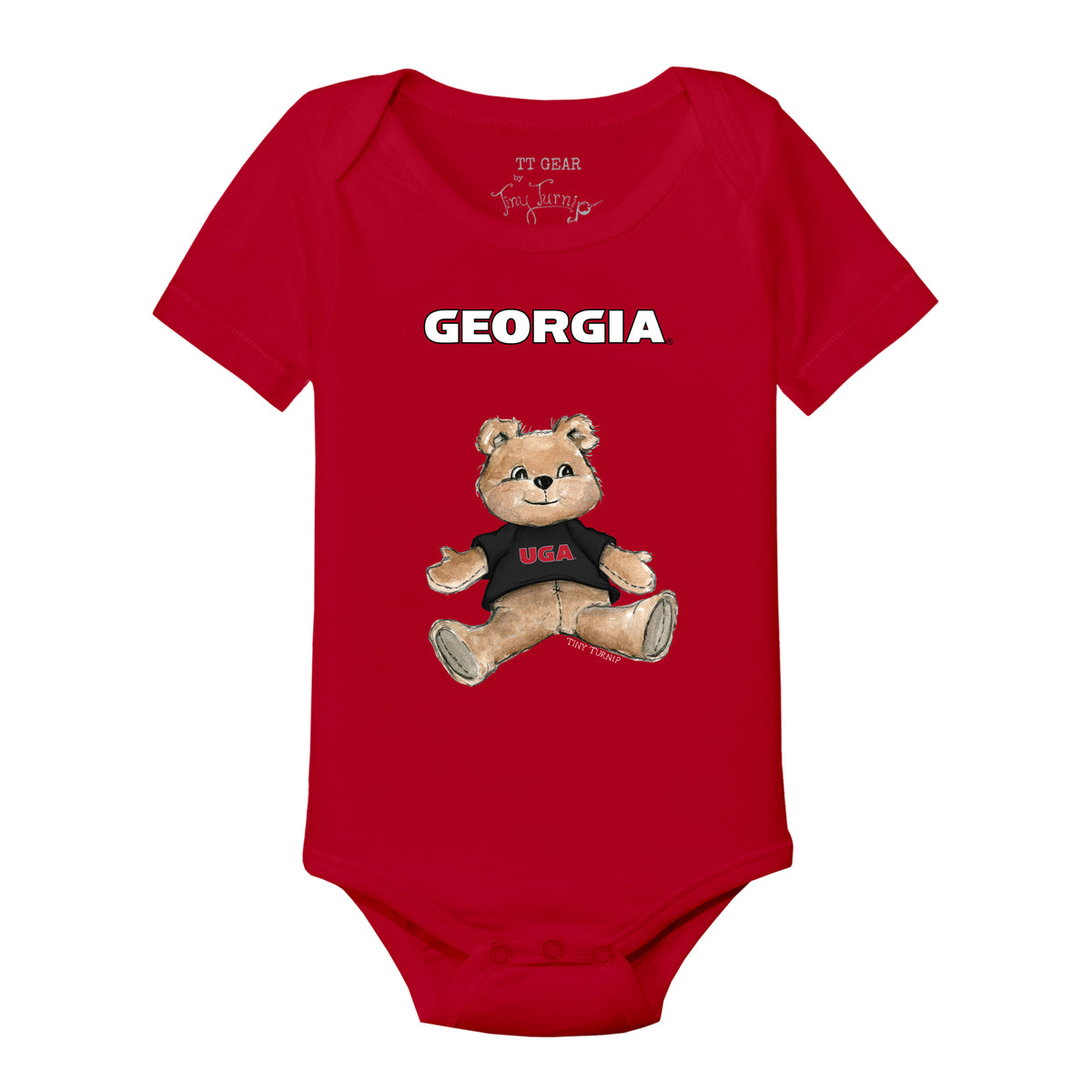 Georgia Bulldogs Teddy Short Sleeve Snapper