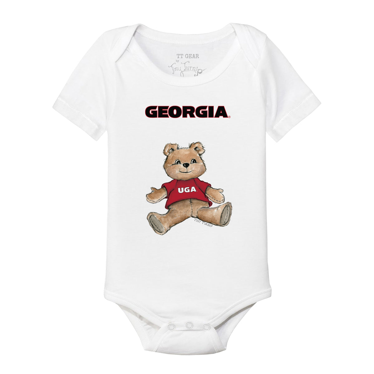 Georgia Bulldogs Teddy Short Sleeve Snapper