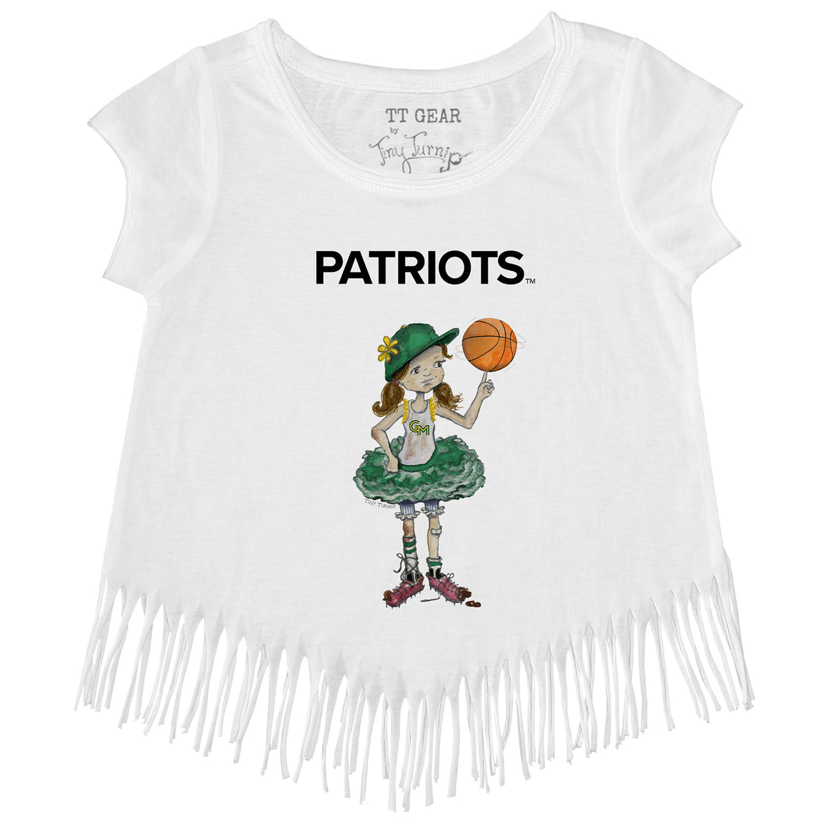 George Mason Patriots Babes Fringe Tee