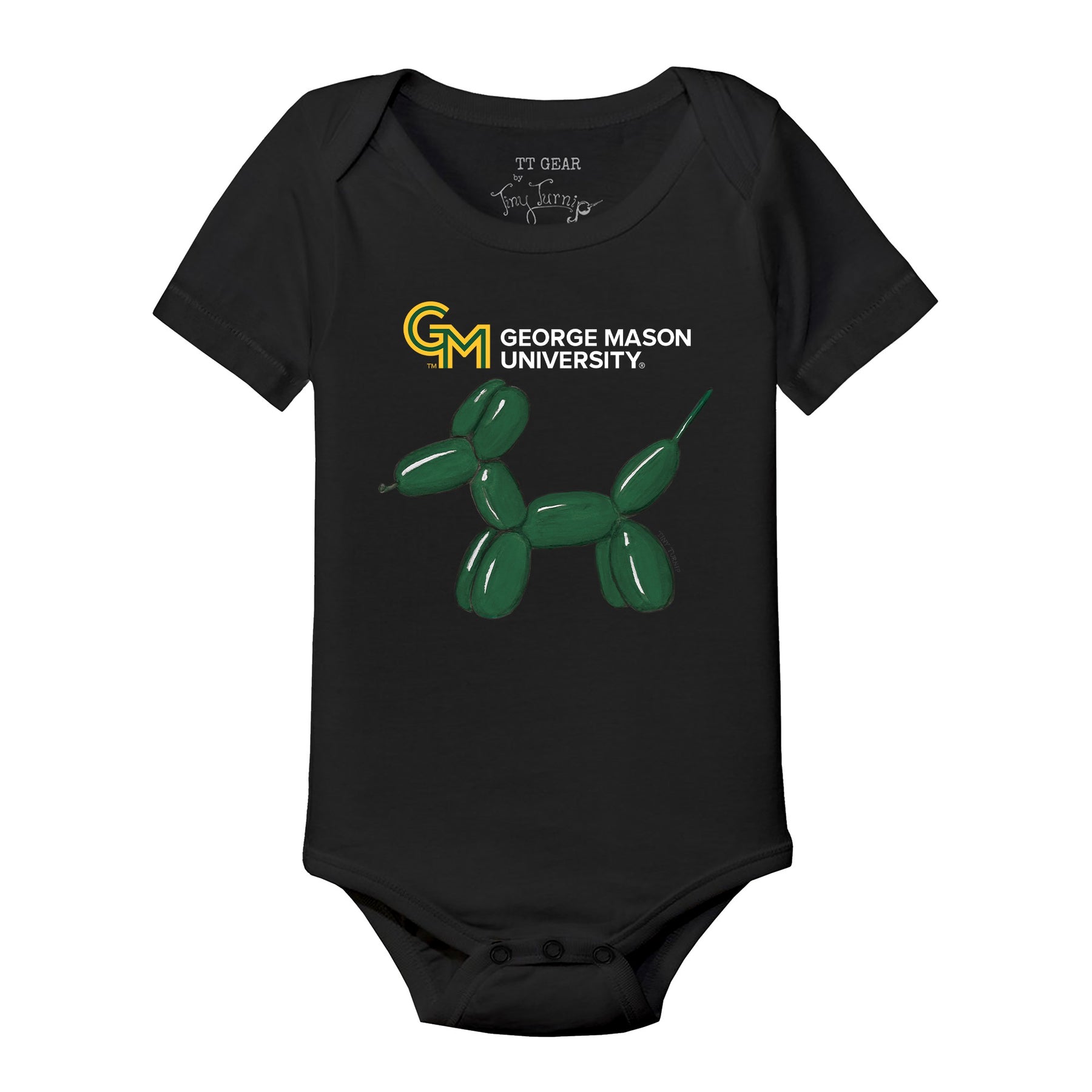 George Mason Patriots Balloon Dog Short Sleeve Snapper