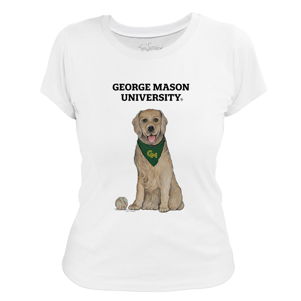 George Mason Patriots Golden Retriever Women's Tee Shirt