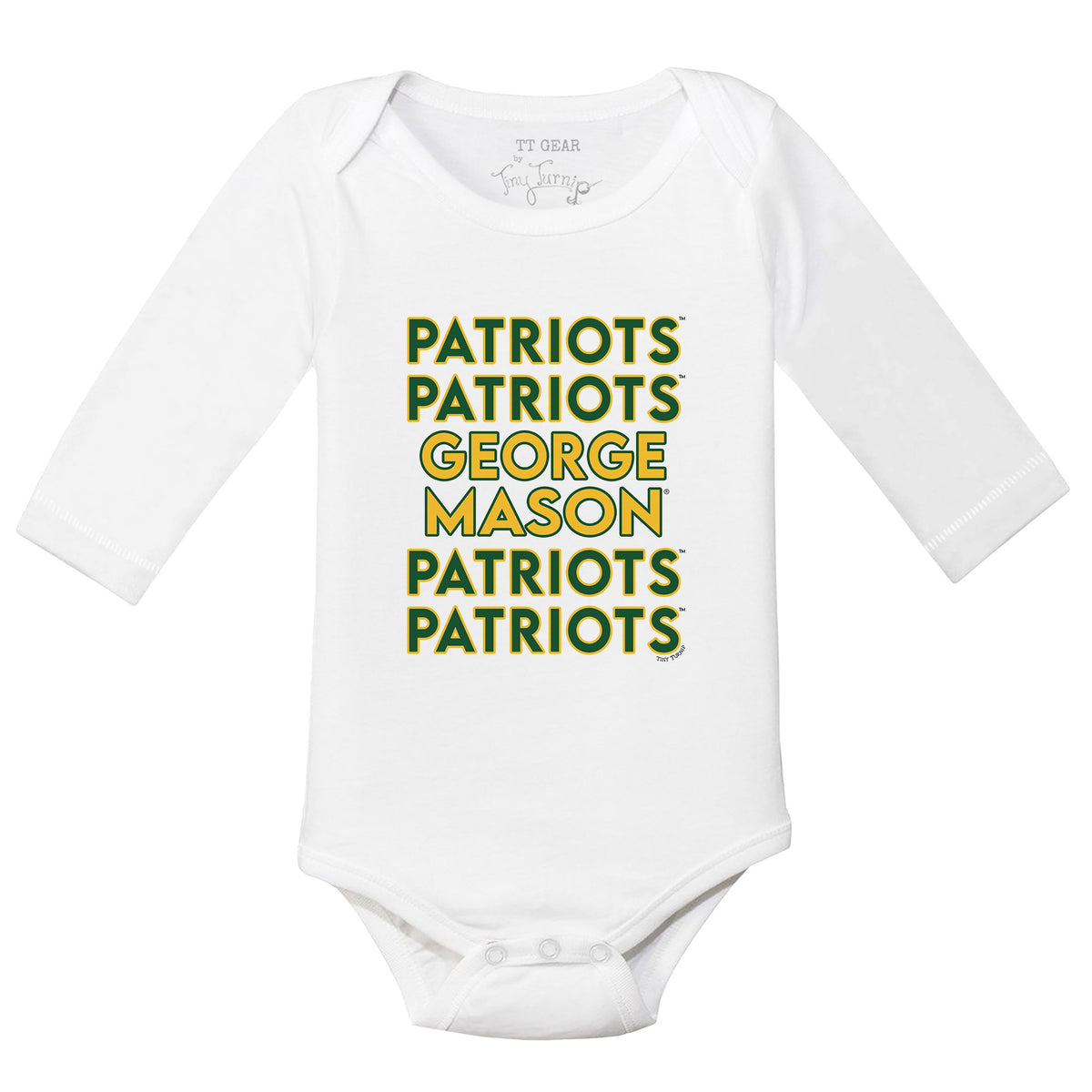George Mason Patriots Stacked Long-Sleeve Snapper