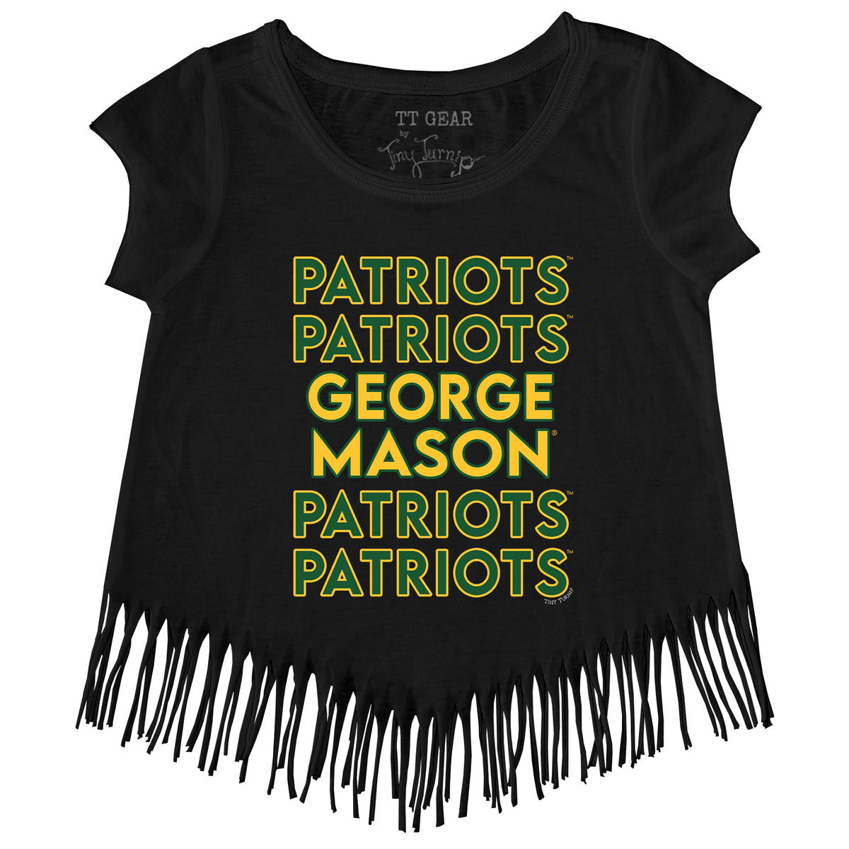 George Mason Patriots Stacked Fringe Tee