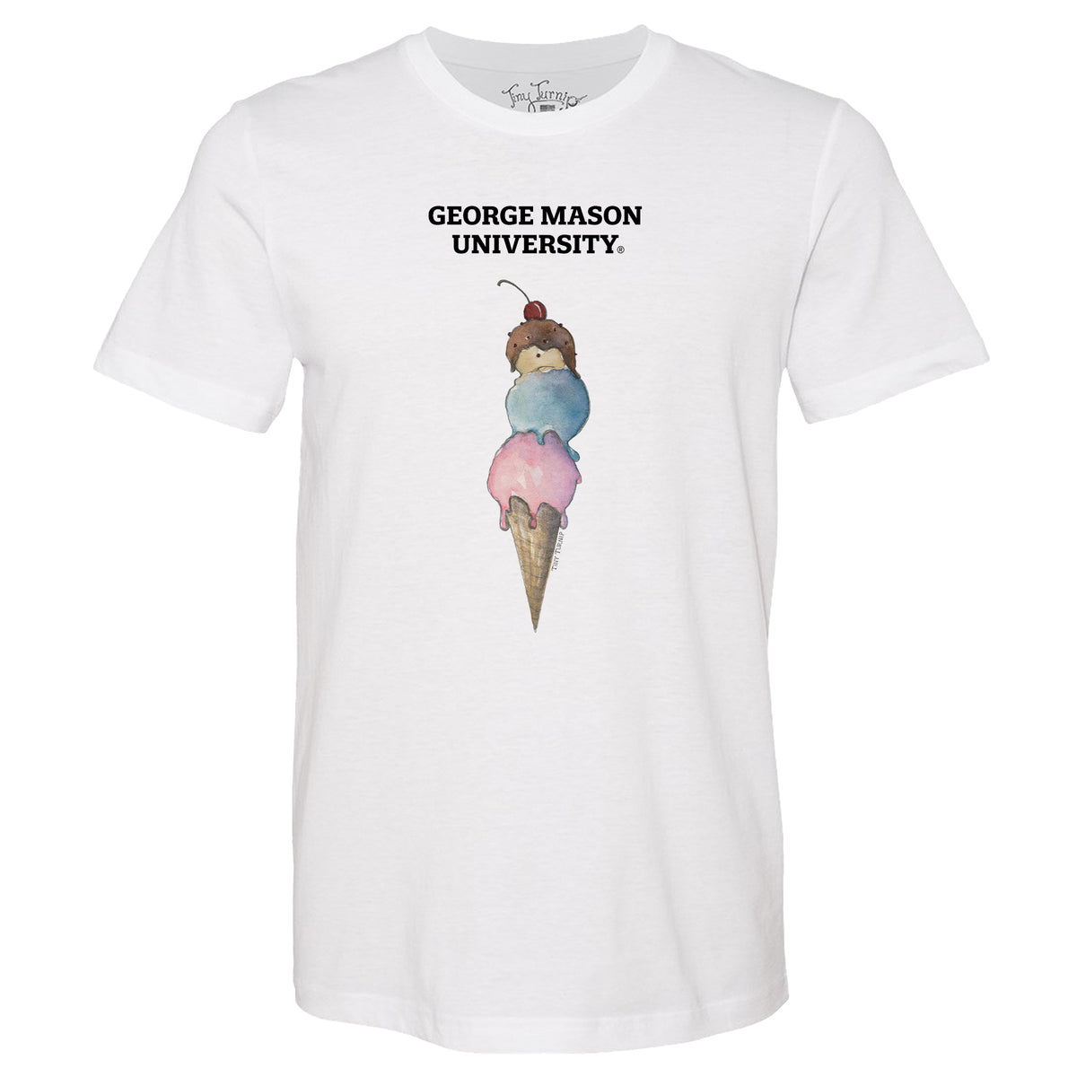 George Mason Patriots Triple Scoop Unisex Tee Shirt