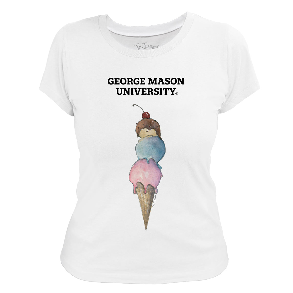 George Mason Patriots Triple Scoop Women's Tee Shirt