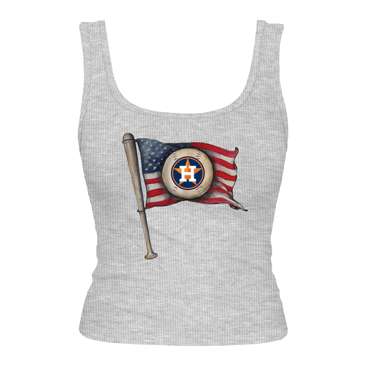 Houston Astros Baseball Flag Emmy Tank