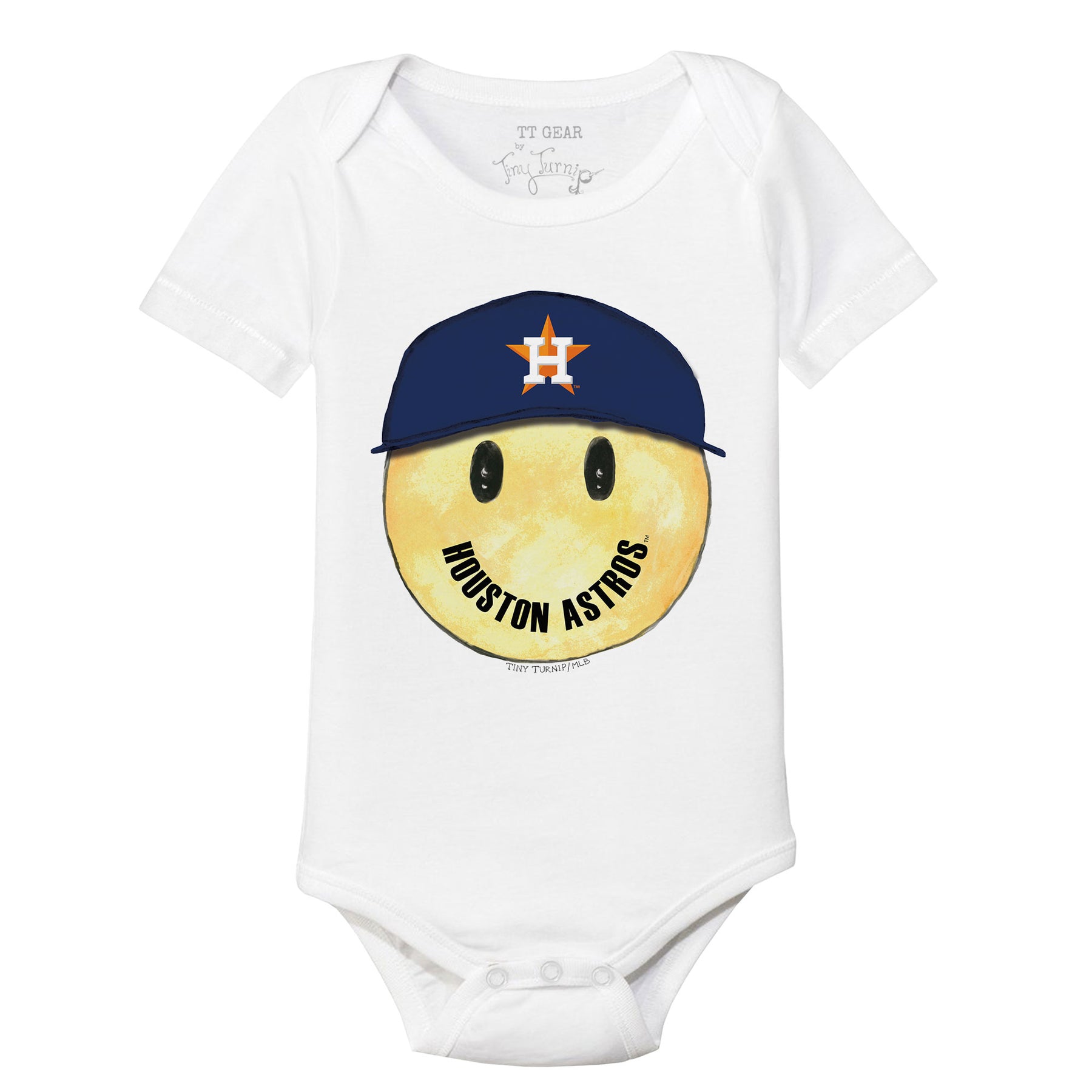 Houston Astros Smiley Short Sleeve Snapper