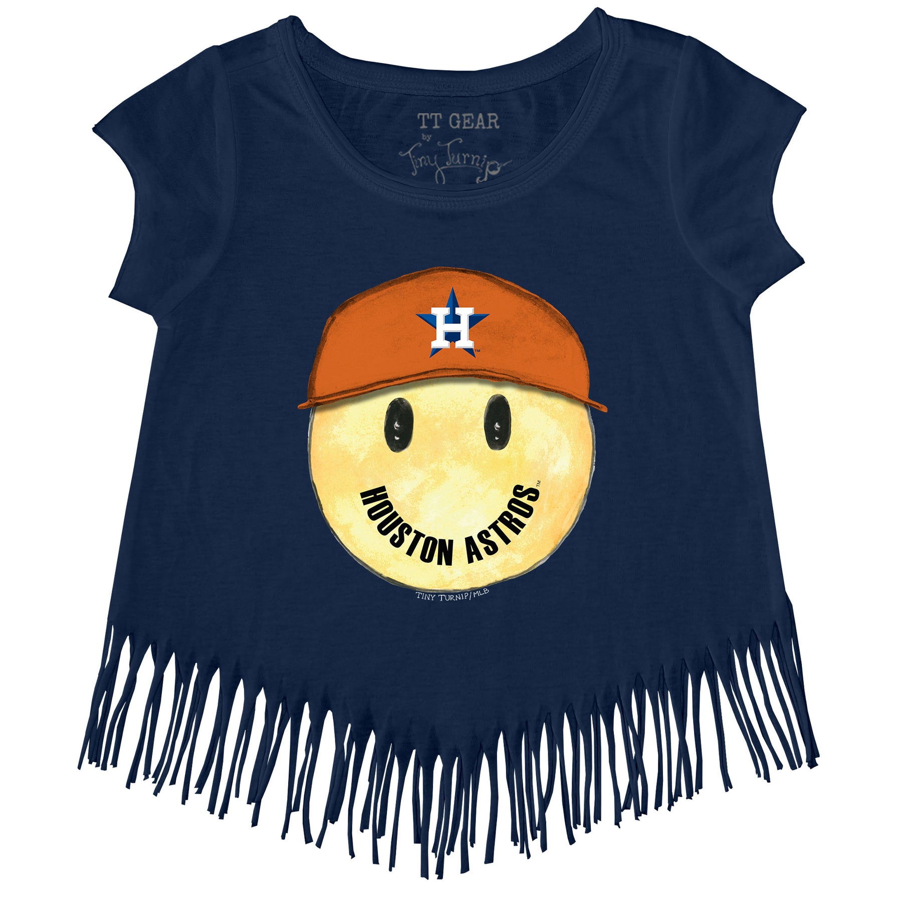 Houston Astros Smiley Fringe Tee