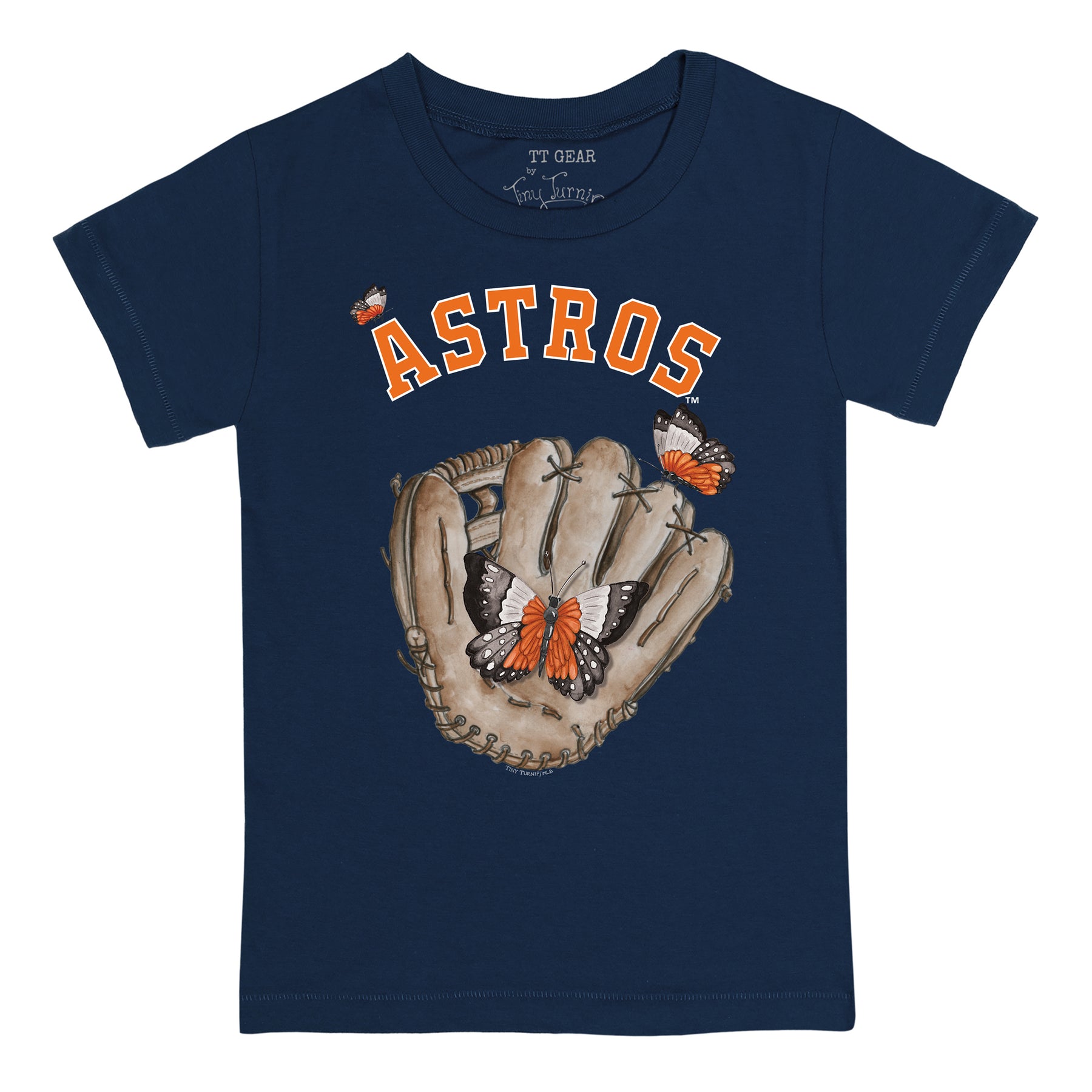 Houston Astros Butterfly Glove Tee Shirt