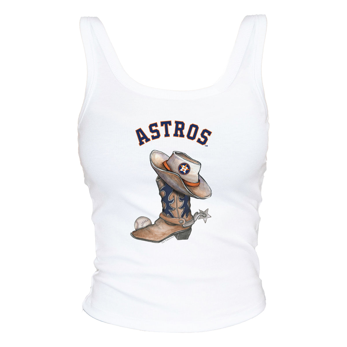 Houston Astros Cowboy Boot Ribbed Tank
