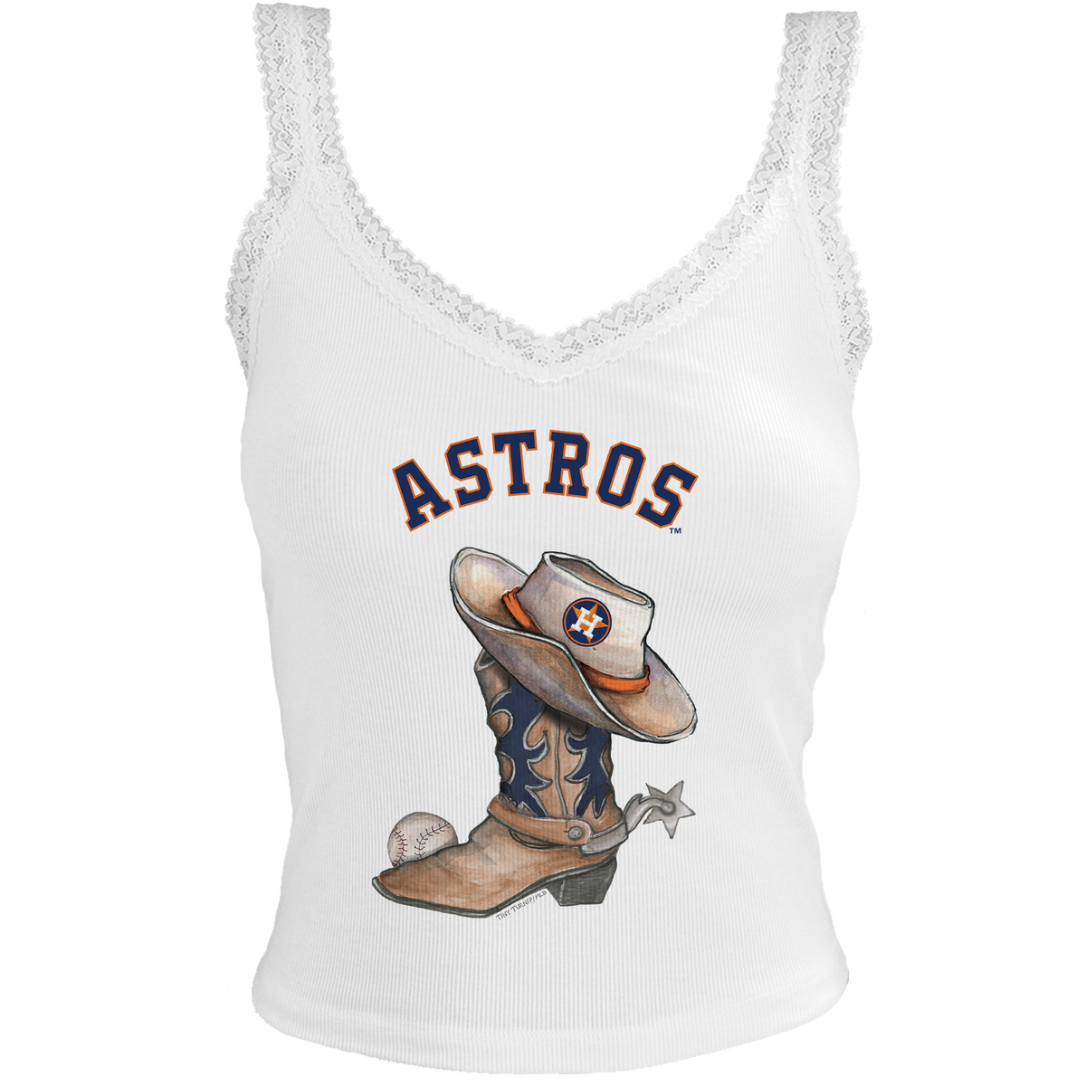 Houston Astros Cowboy Boot Lace Tank