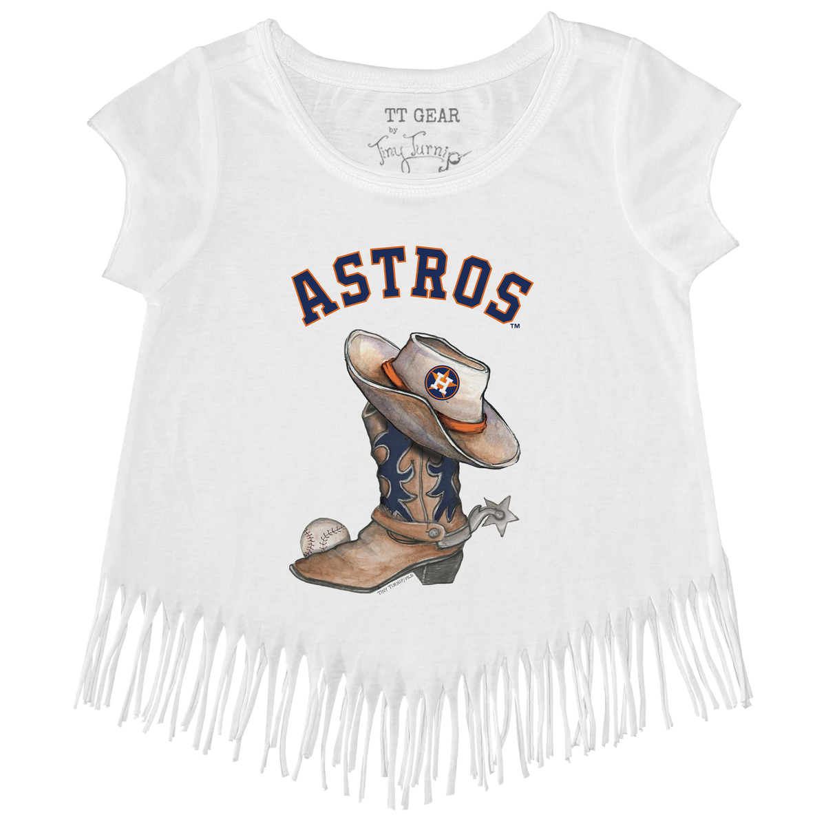 Houston Astros Cowboy Boot Fringe Tee