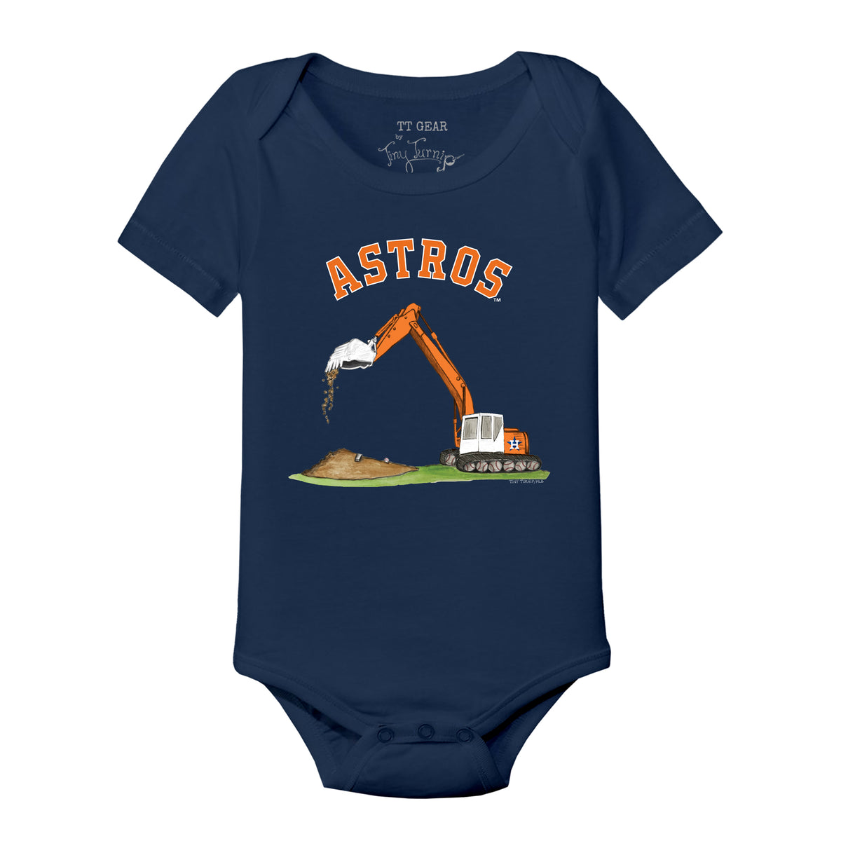 Houston Astros Excavator Short Sleeve Snapper