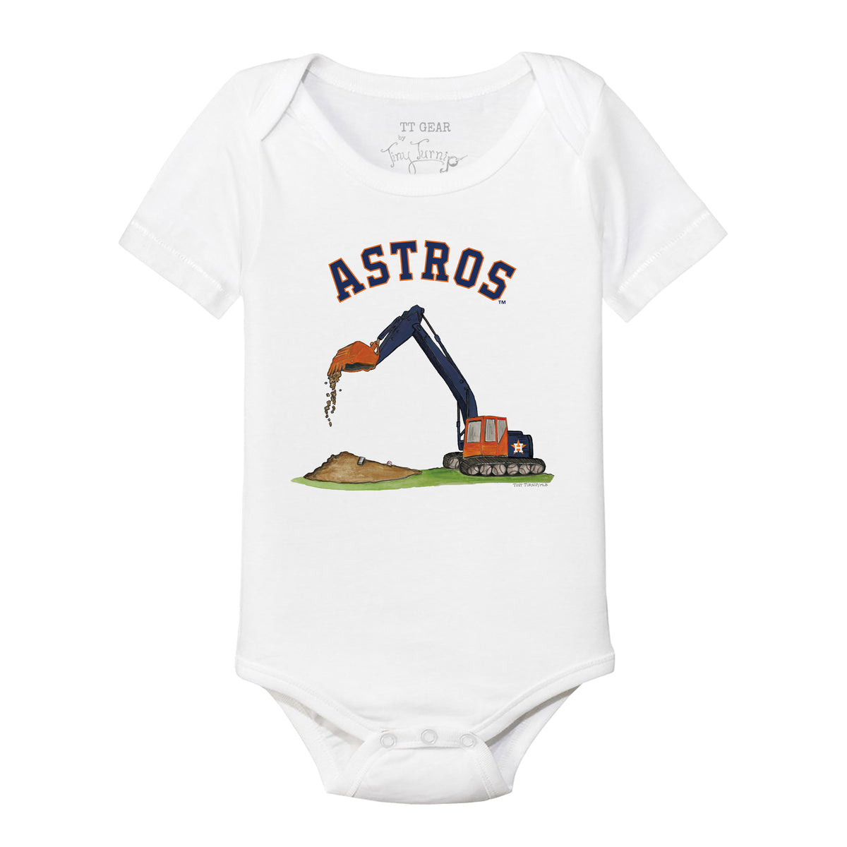 Houston Astros Excavator Short Sleeve Snapper