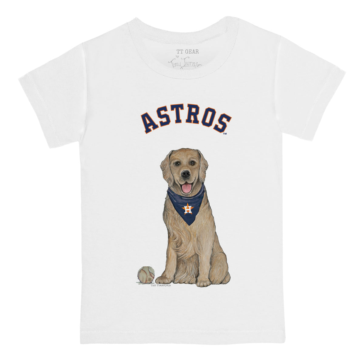 Houston Astros Golden Retriever Tee Shirt