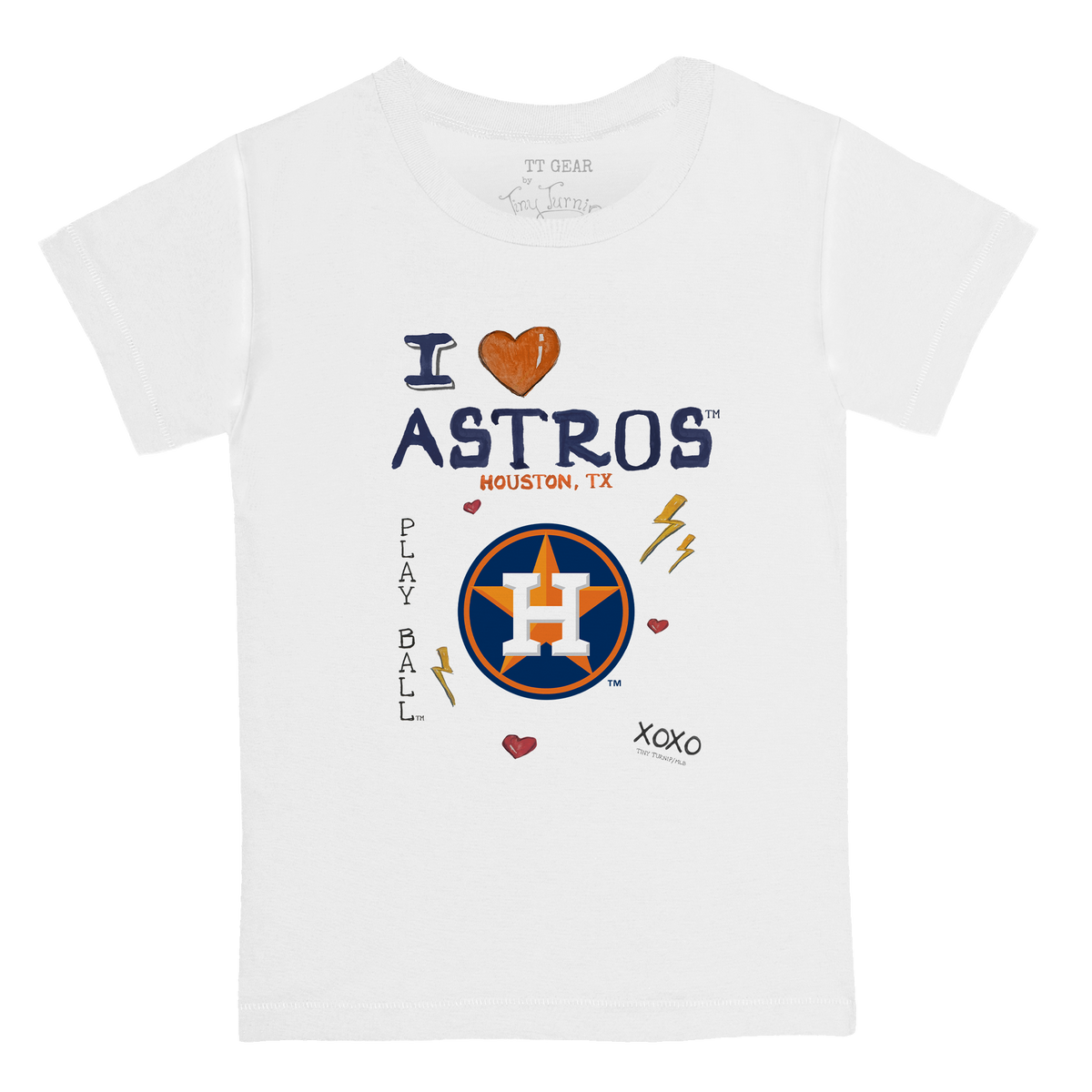 I Heart Astros Kid's Tee Shirt - Tiny Turnip