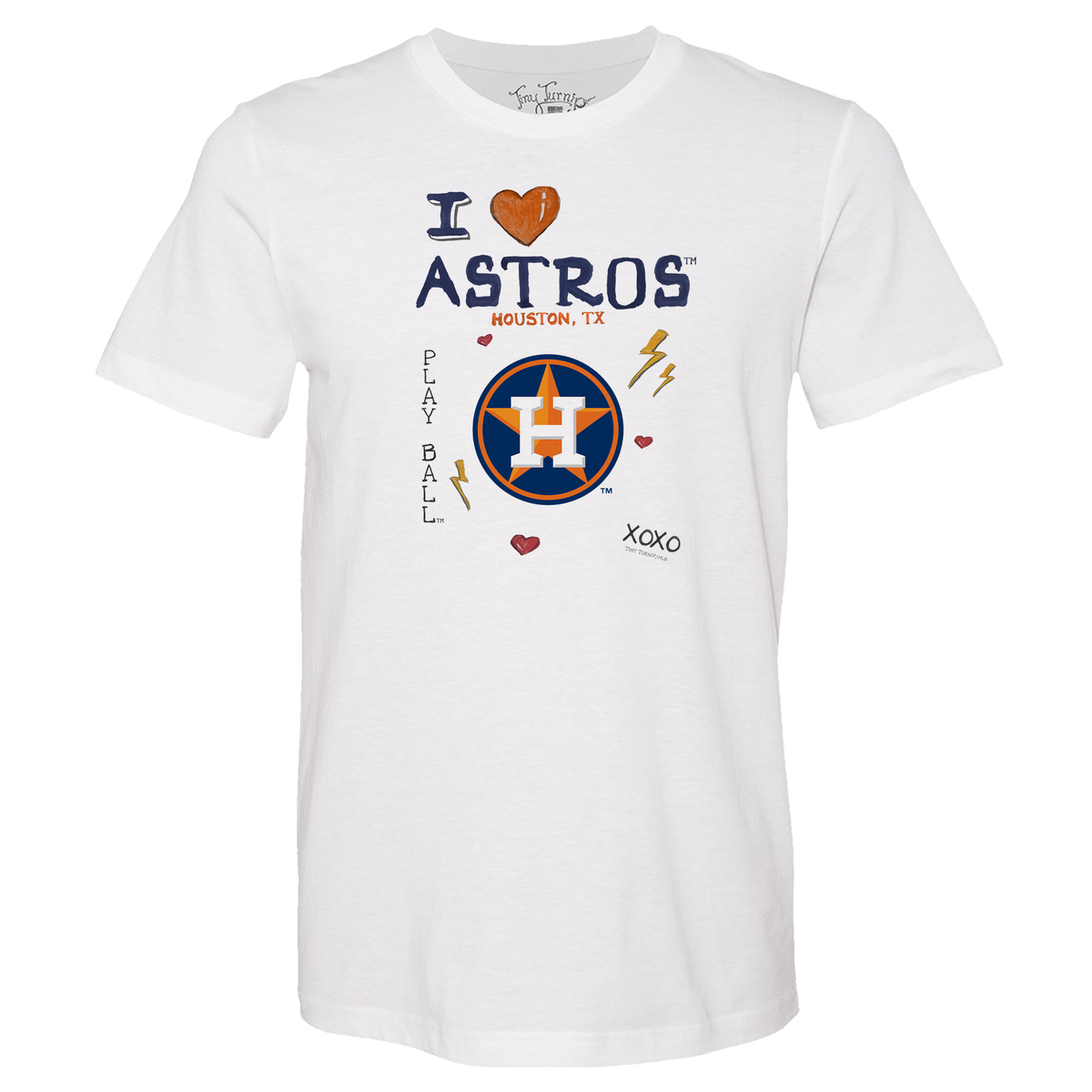 I Heart Astros Unisex Tee Shirt - Tiny Turnip
