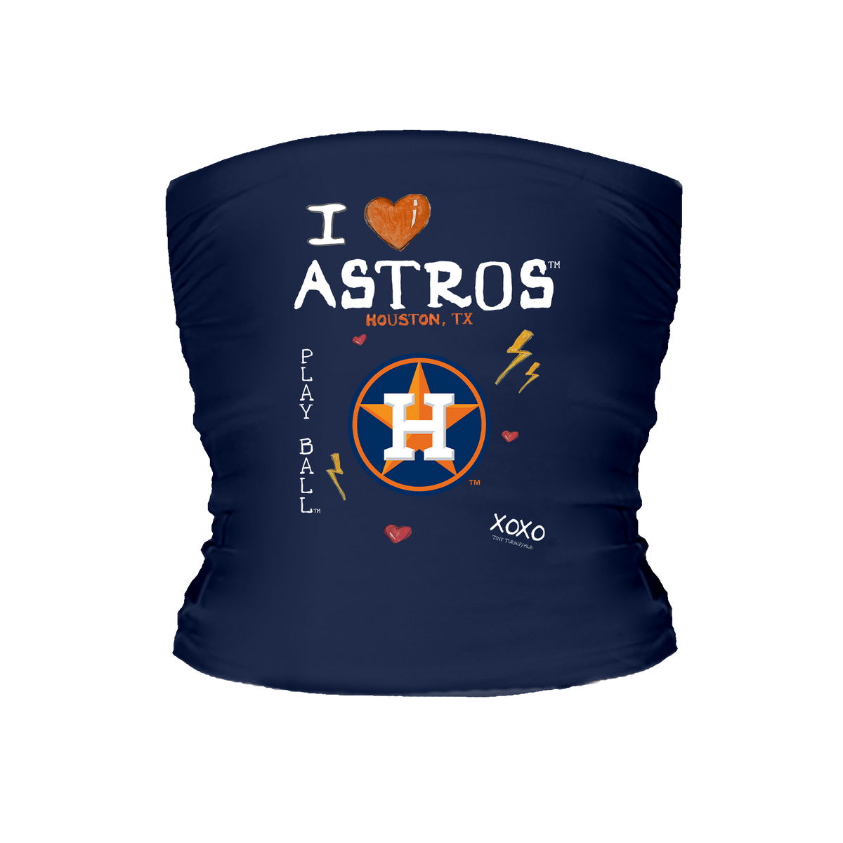 I Heart Astros Tube Top - Tiny Turnip
