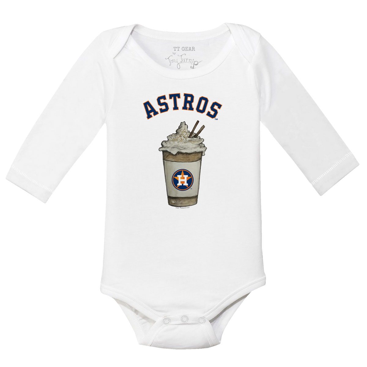 Houston Astros Latte Long Sleeve Snapper