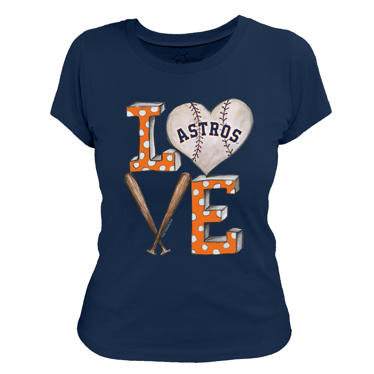 Houston Astros Baseball LOVE Tee Shirt
