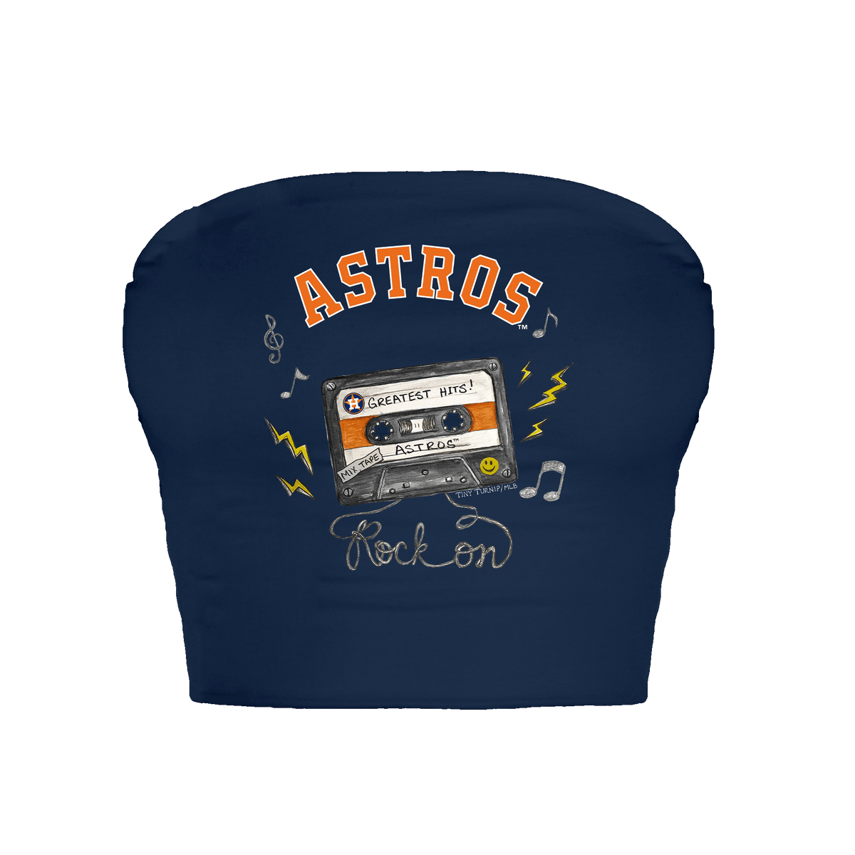 Houston Astros Mixtape Crop Tube Top