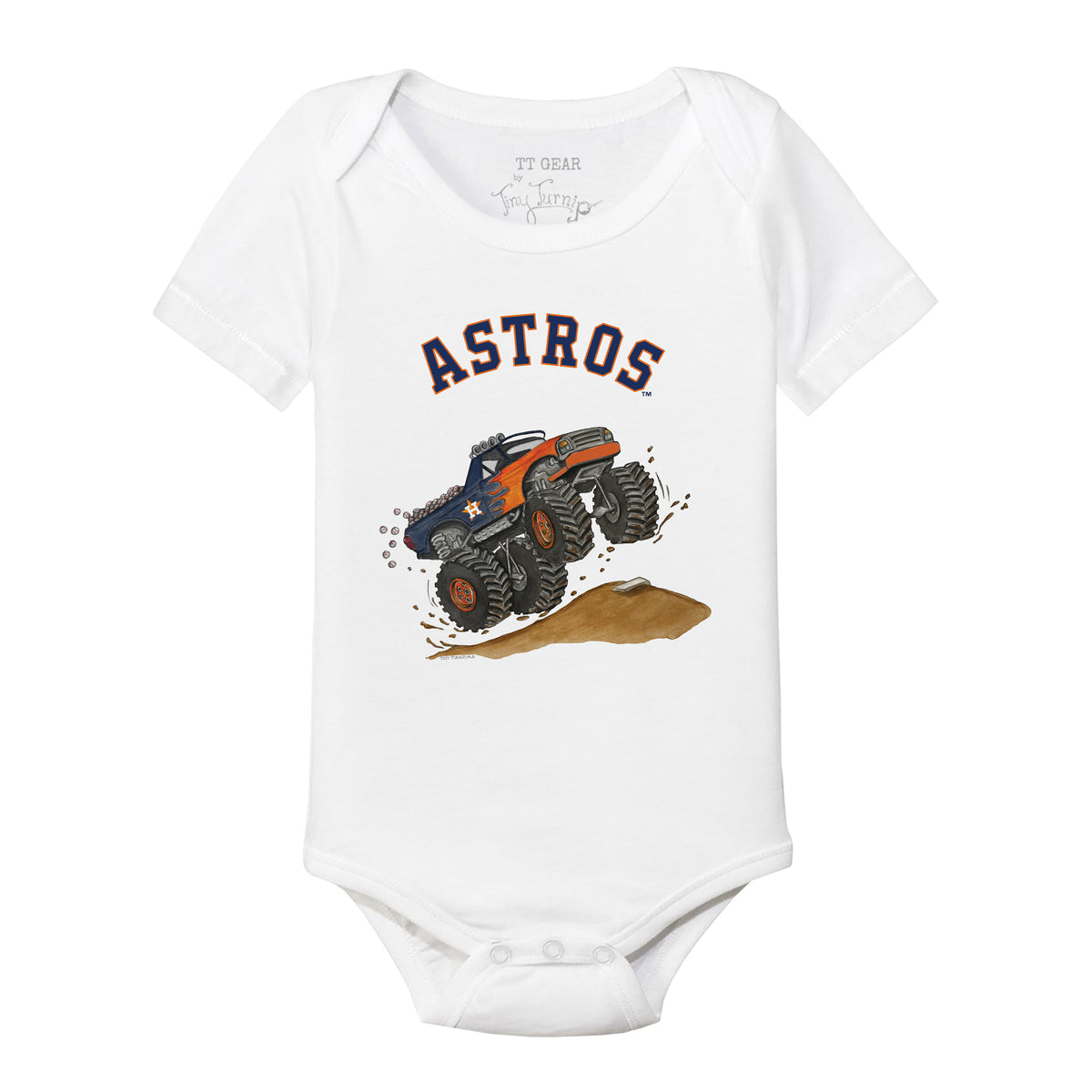 Houston Astros Monster Truck Short Sleeve Snapper