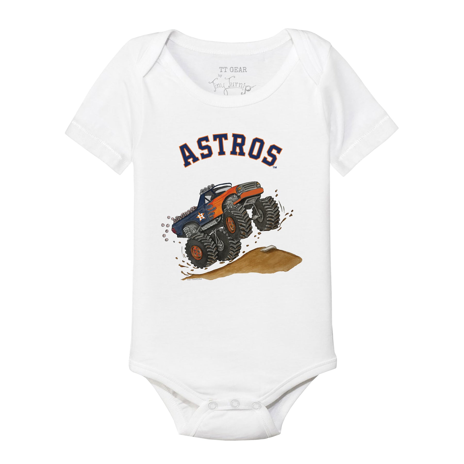 Houston Astros Monster Truck Short Sleeve Snapper