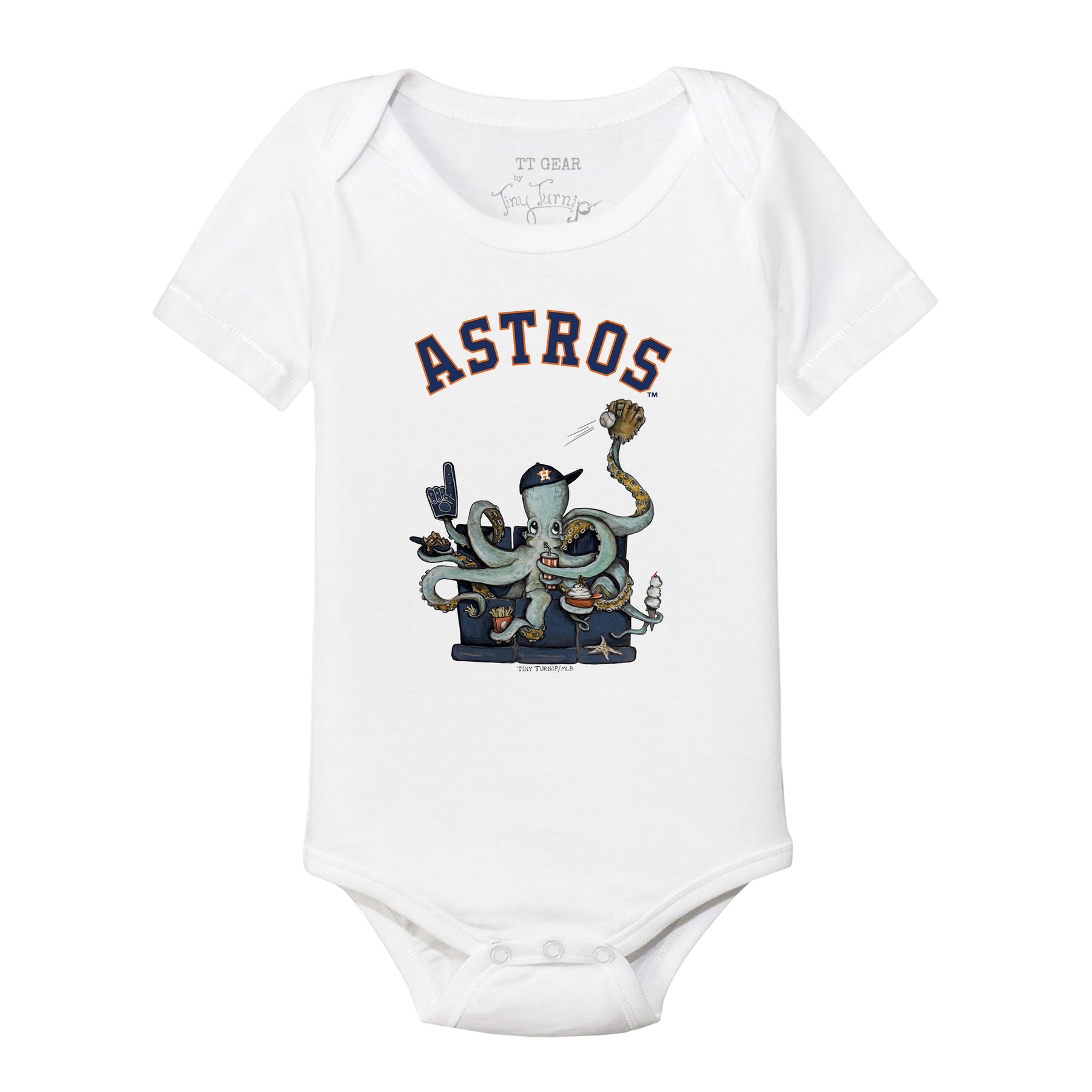 Houston Astros Octopus Short Sleeve Snapper