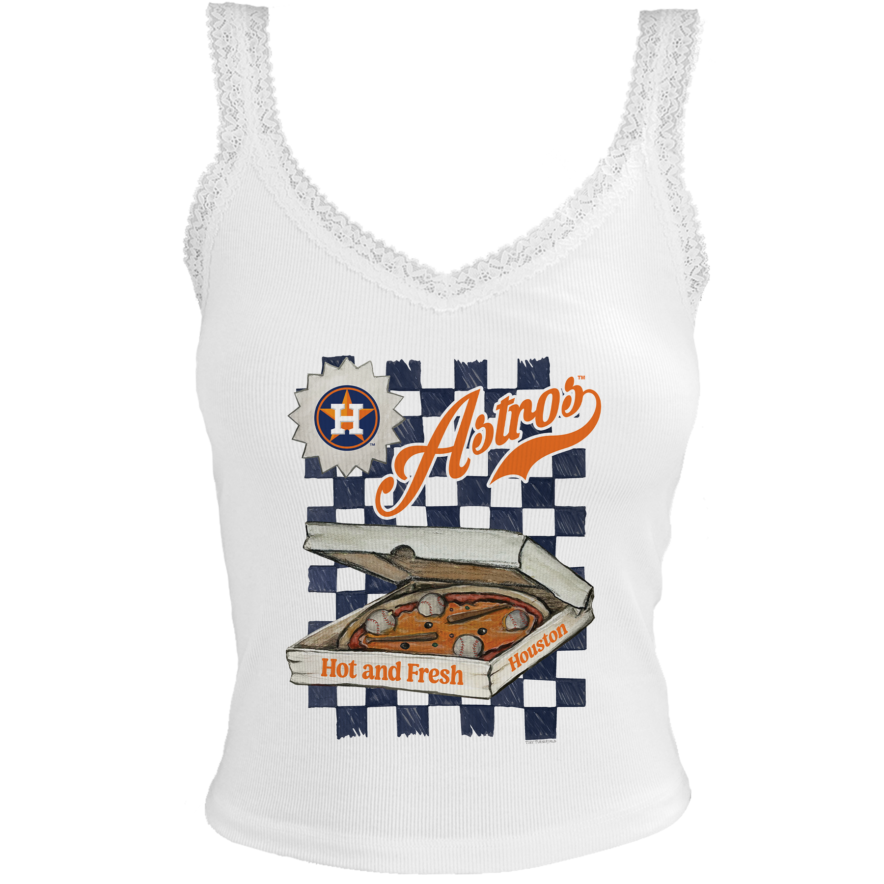 Houston Astros Pizza Lace Tank