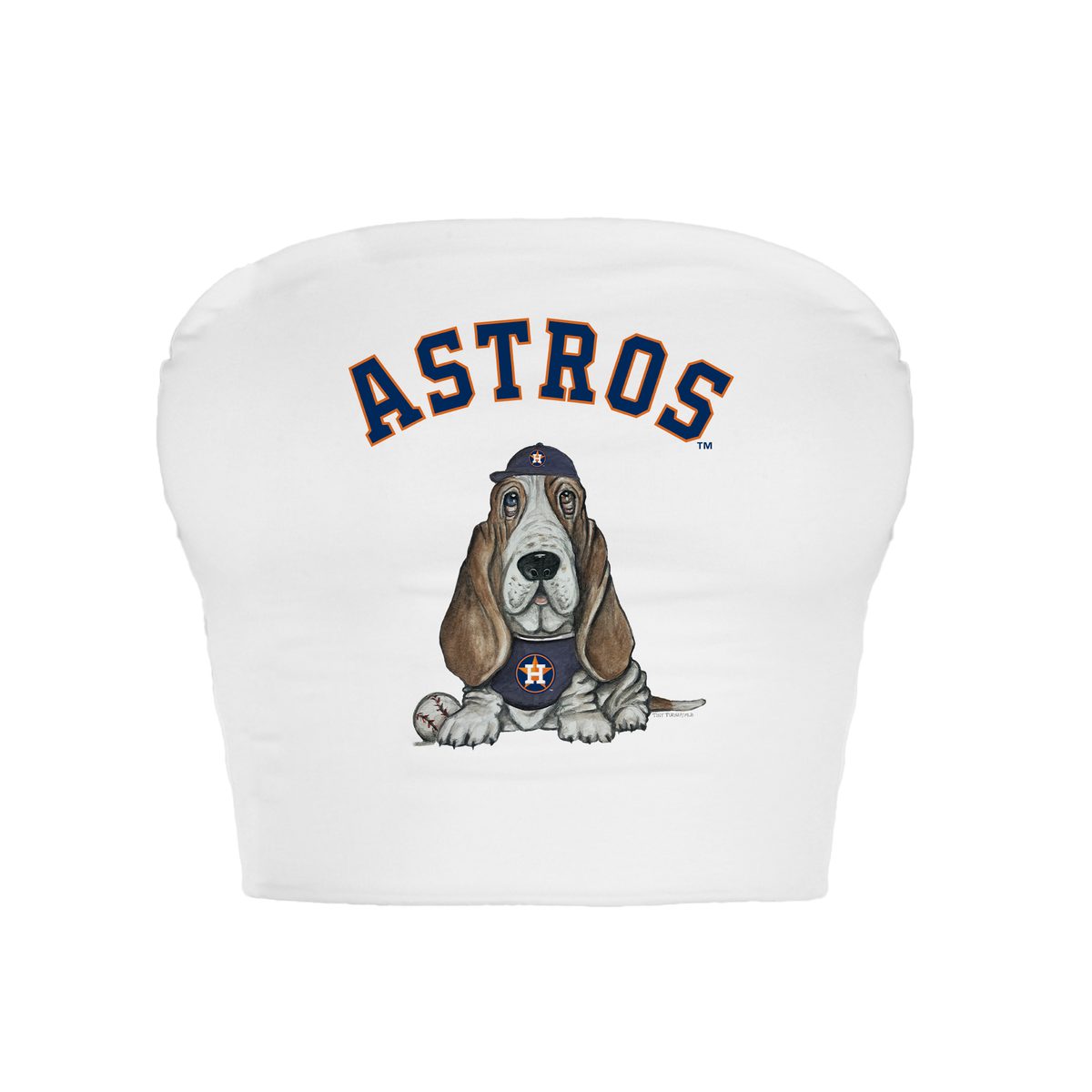 Houston Astros Puddy Crop Tube Top