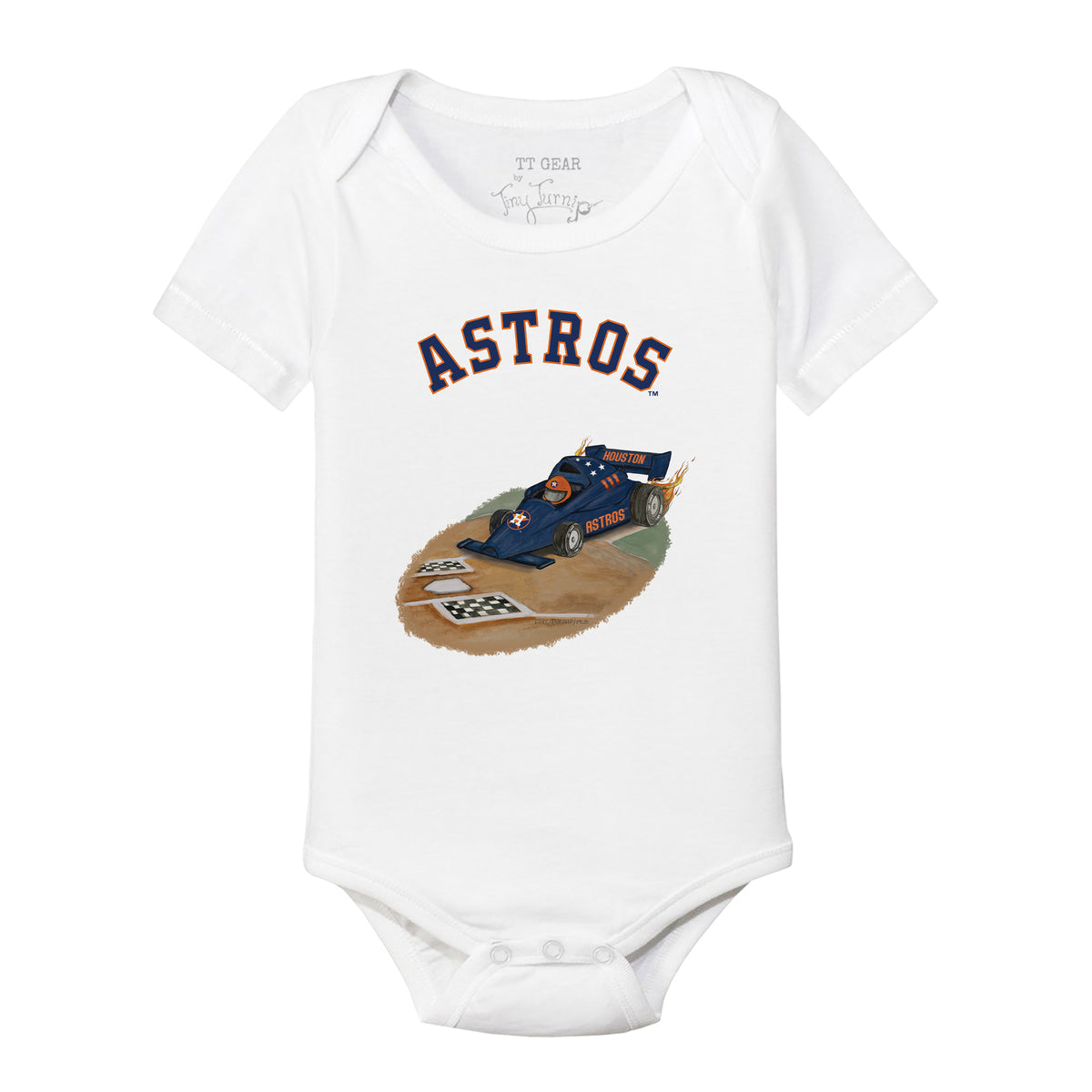 Houston Astros Race Car Short Sleeve Snapper