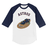 Houston Astros Race Car 3/4 Navy Blue Sleeve Raglan