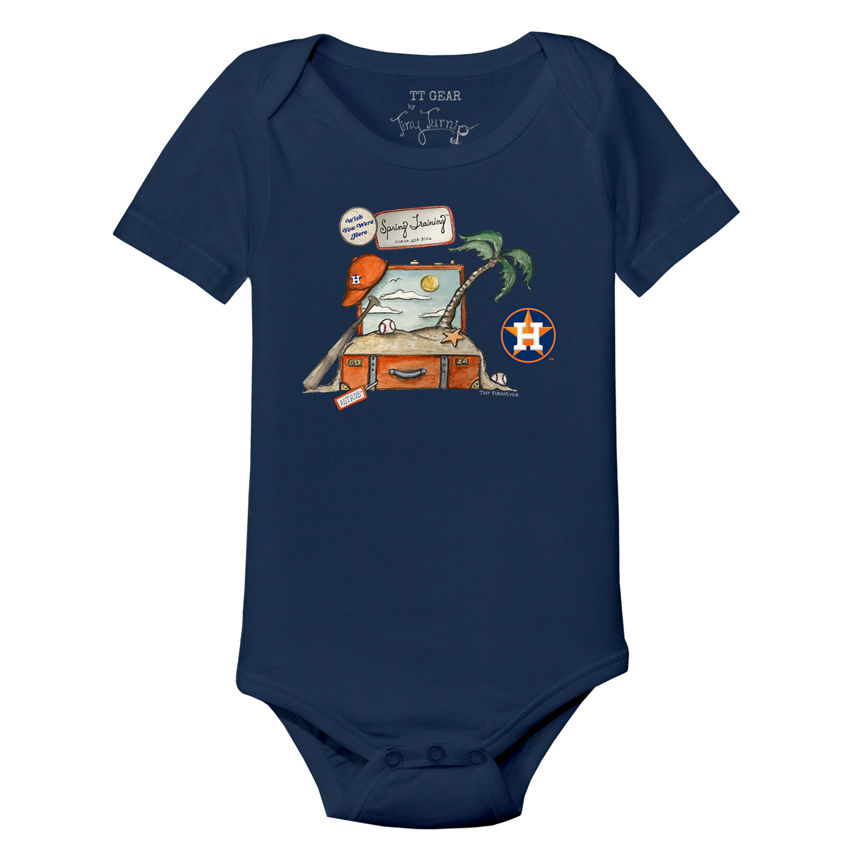 Houston Astros Spring Training 2026 Short Sleeve Snapper - Tiny Turnip