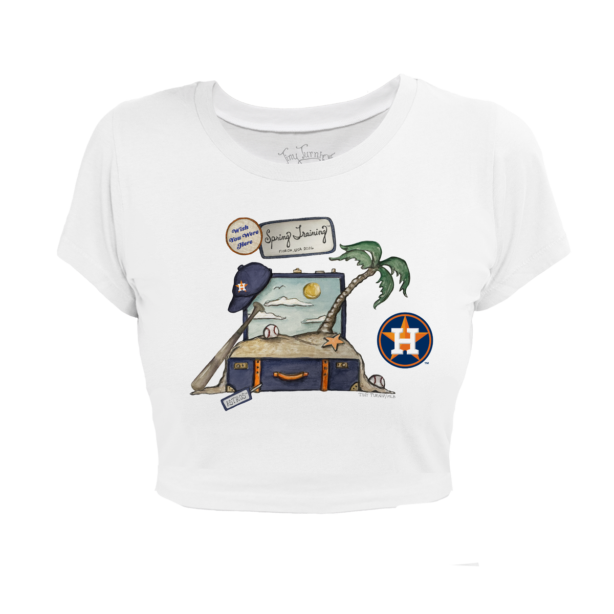 Houston Astros Spring Training 2026 Riley Crop Tee - Tiny Turnip