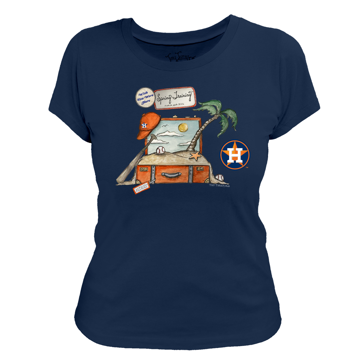 Houston Astros Spring Training 2026 Women's Tee Shirt - Tiny Turnip