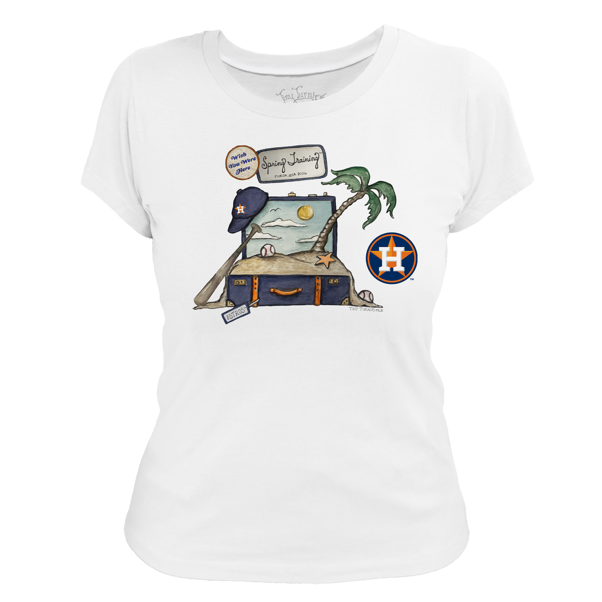 Houston Astros Spring Training 2026 Women's Tee Shirt - Tiny Turnip