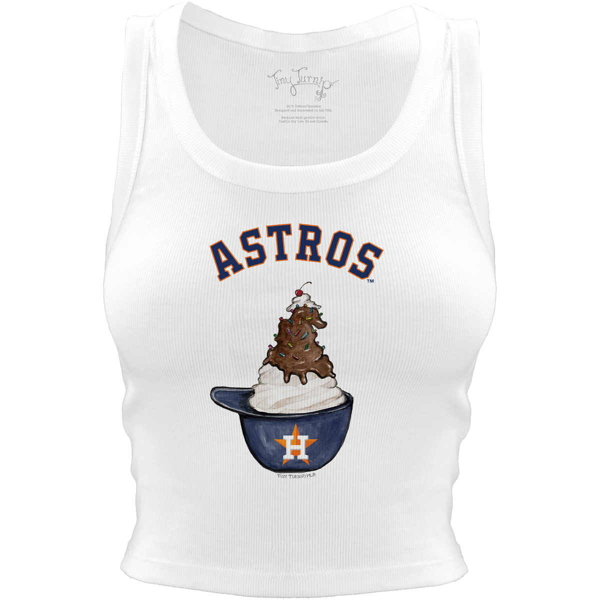 Houston Astros Sundae Helmet Crop Tank - Tiny Turnip