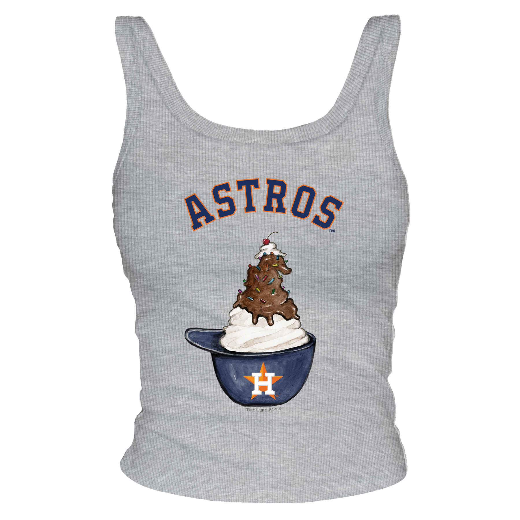 Houston Astros Sundae Helmet Ribbed Tank